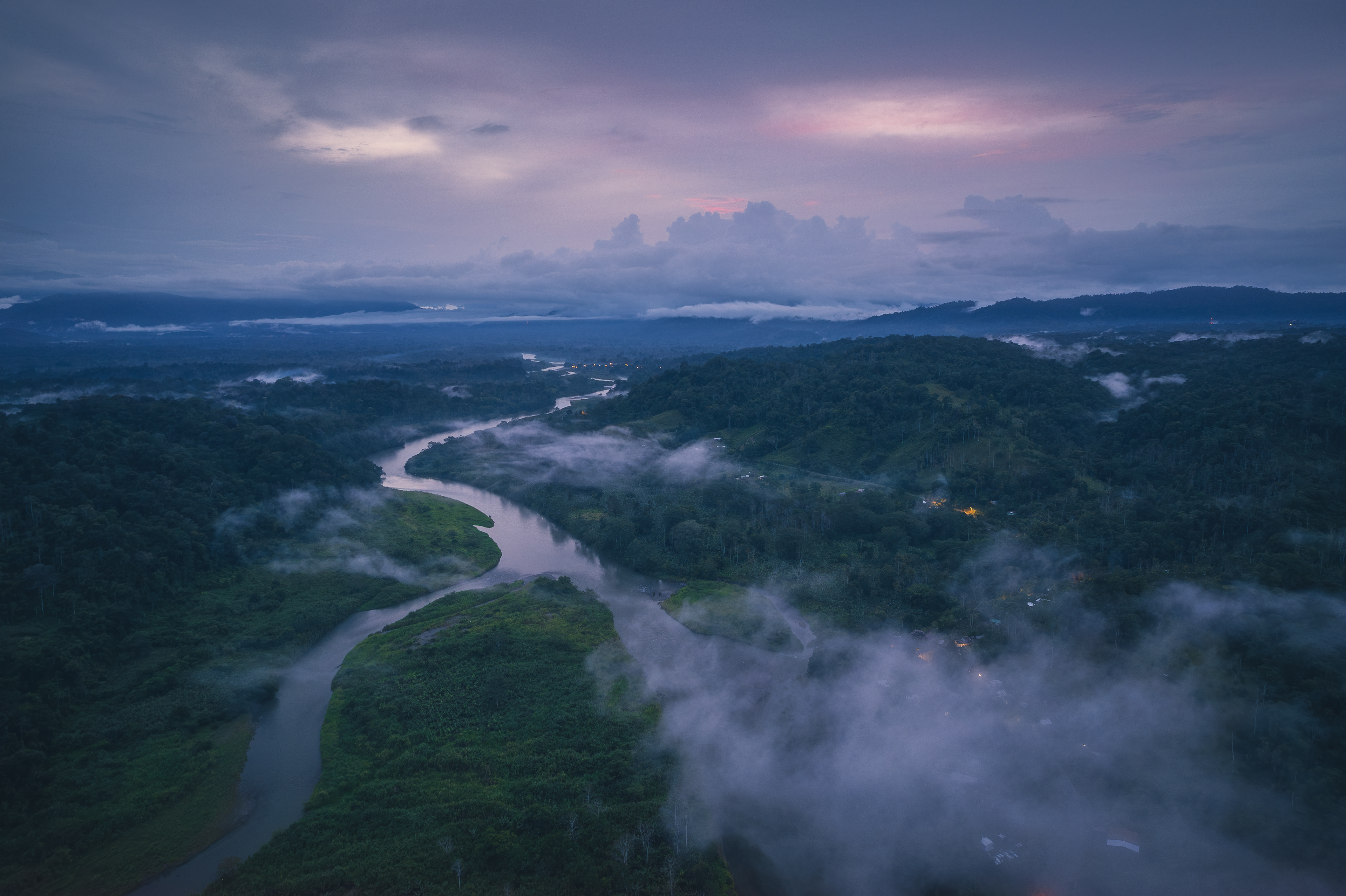 Vista aérea del río Telire