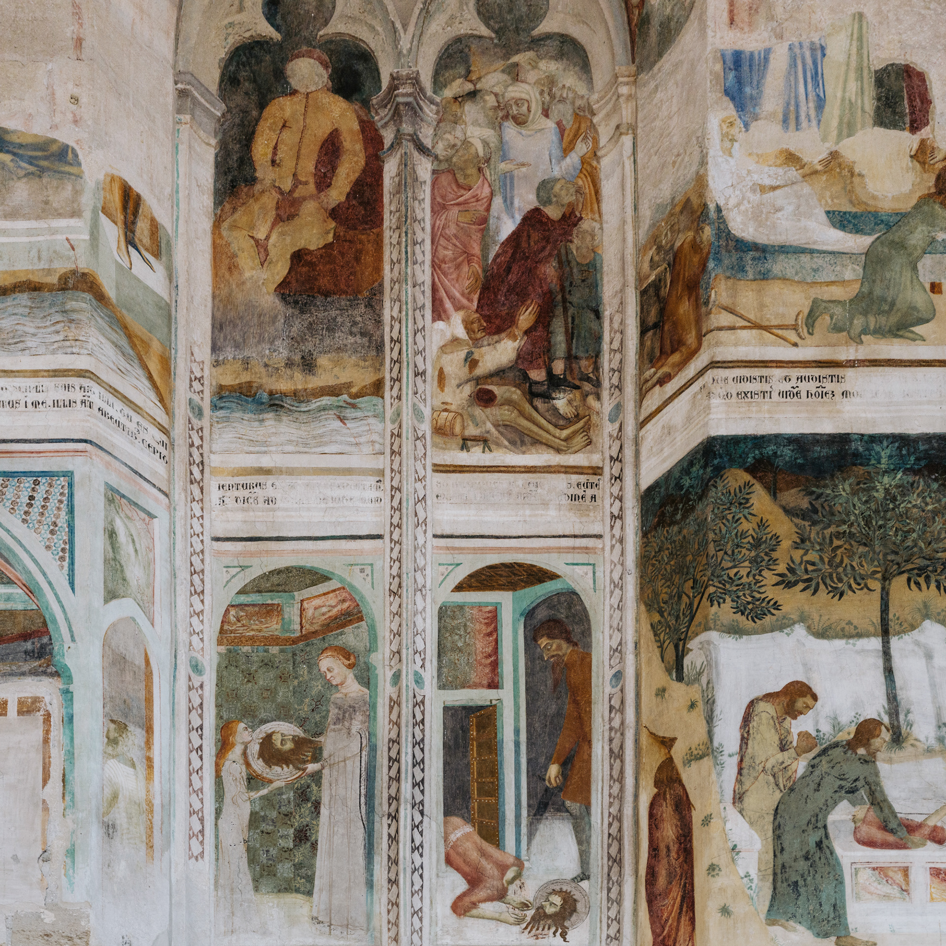 Détail de la « Chapelle des fresques de Matteo Giovannetti » La Chartreuse - Villeneuve lez Avignon