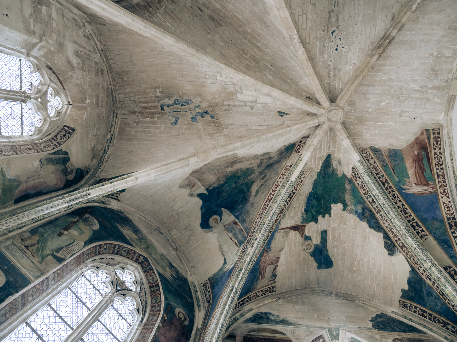 Détail de la « Chapelle des fresques de Matteo Giovannetti » La Chartreuse - Villeneuve lez Avignon