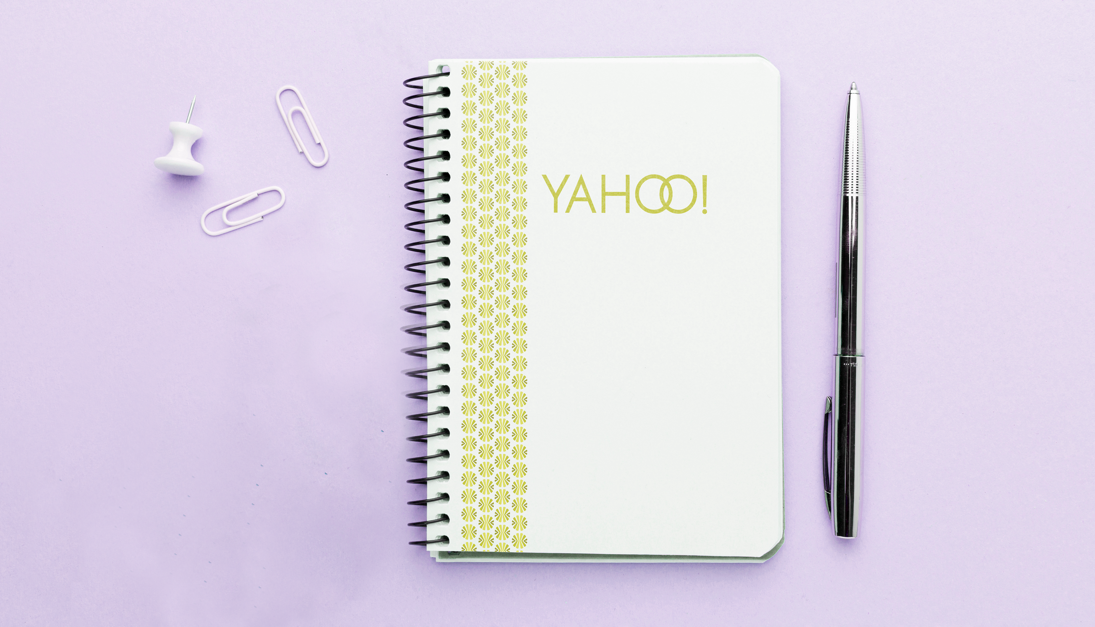 A notebook a Yahoo! employee may be given to work in