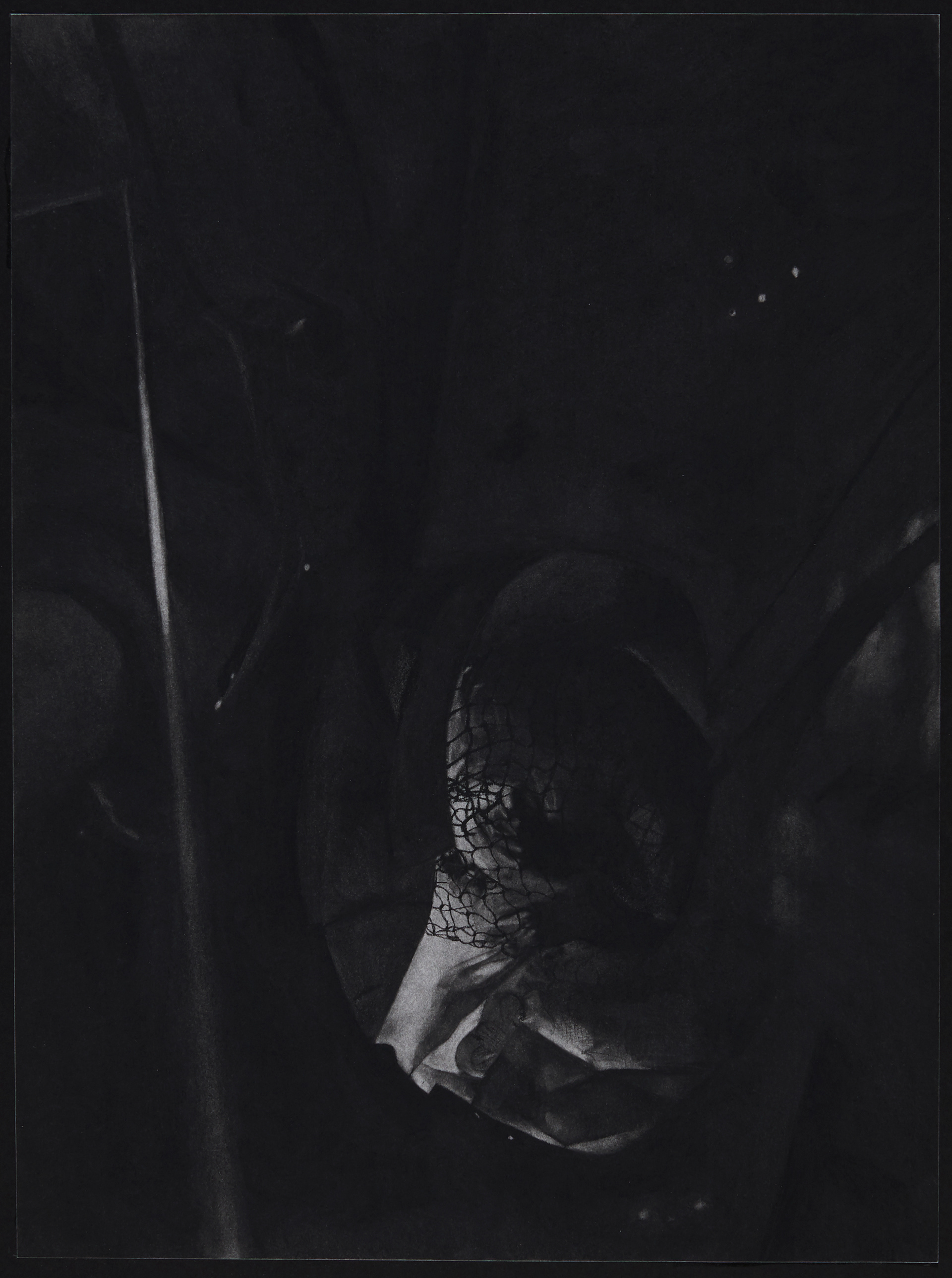 Charcoal on Paper, lifted with an eraser