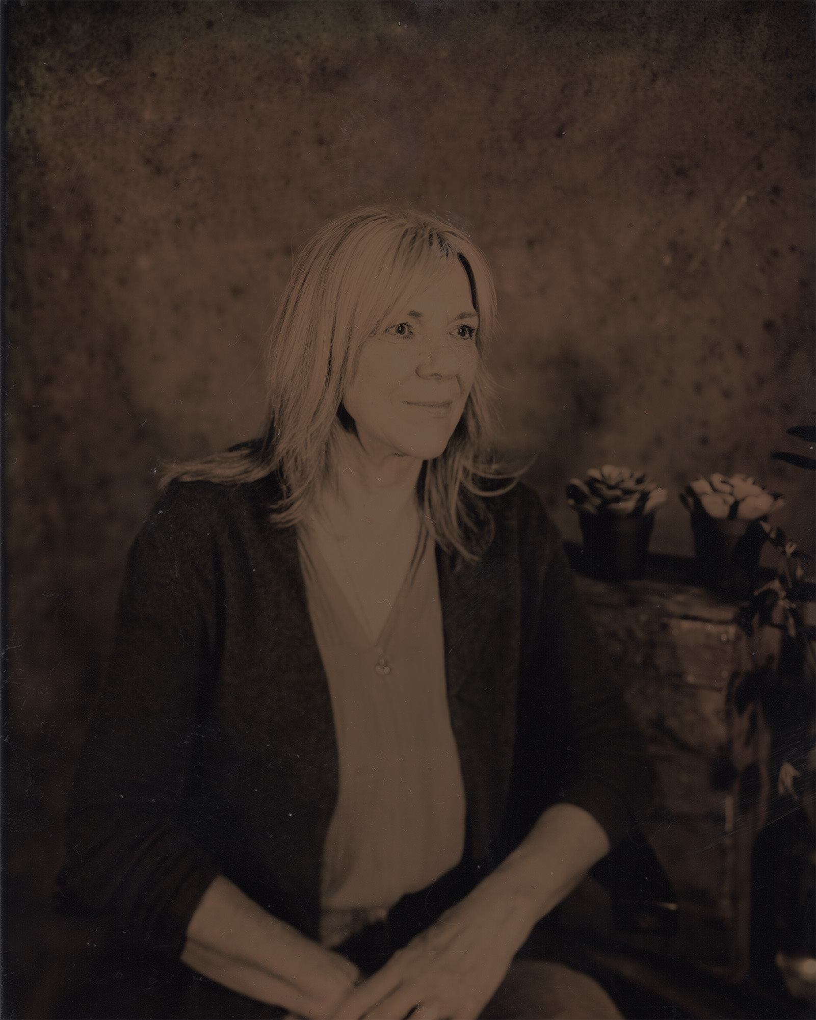 Large format 4x5 tintype