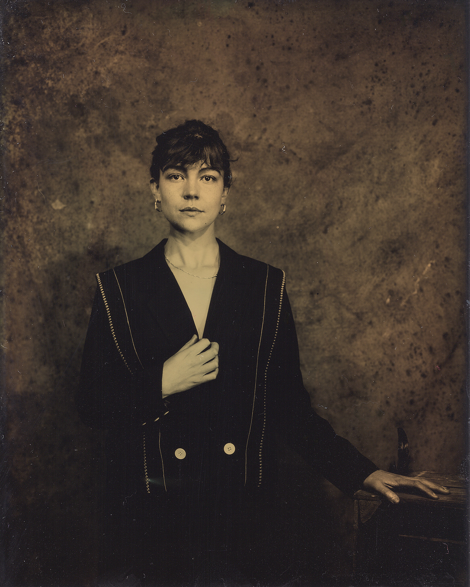 Large format 4x5 tintype