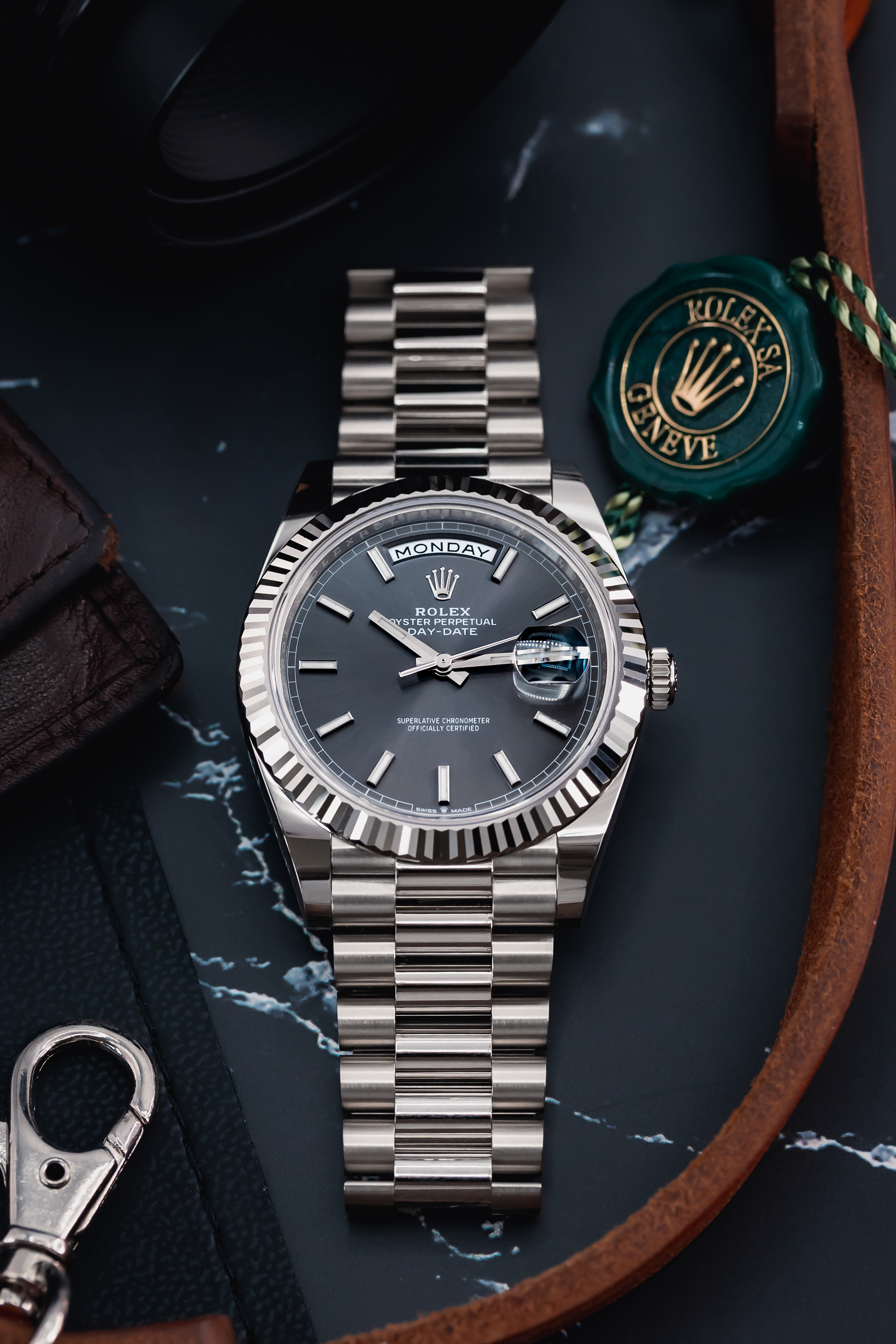 Rolex Day-Date Stainless Steel Watch