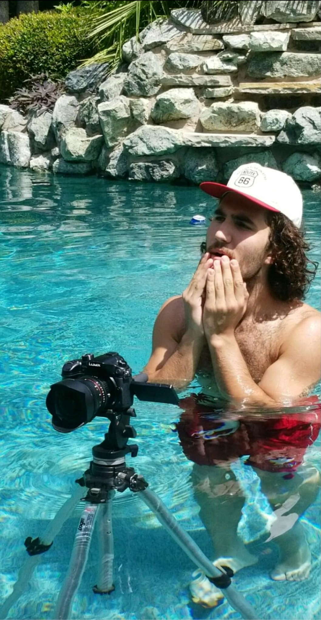 Sam Casey filming for Mile High in 2017