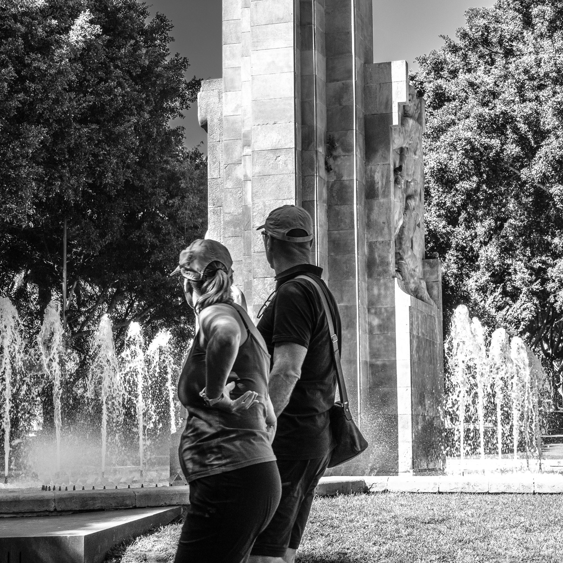 Besucher im Parque García Sanabria. Santa Cruz.