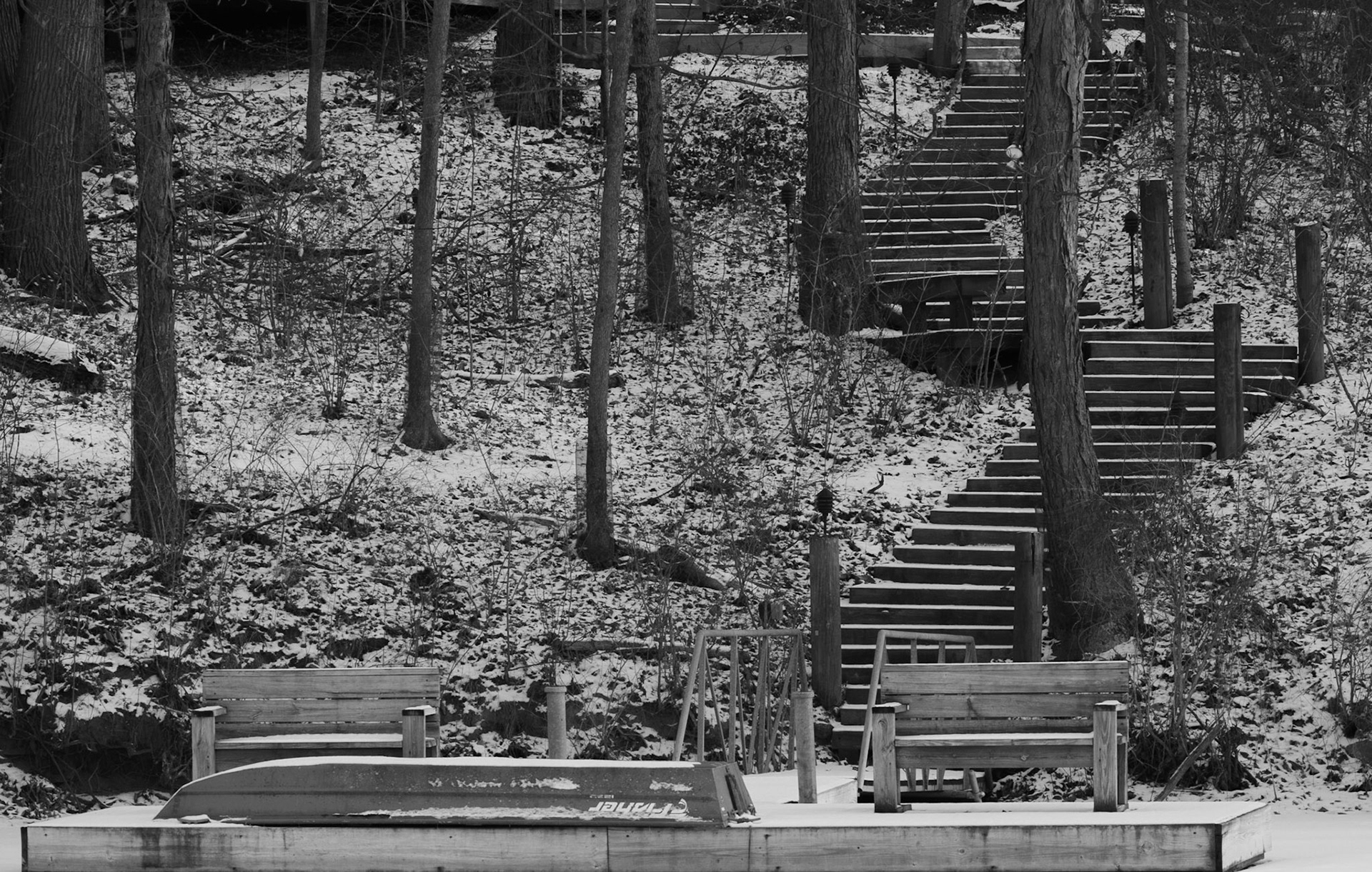 Down At the Dock in Winter