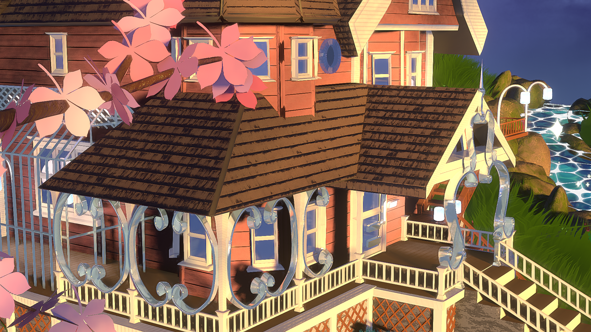 Environment art made with help from Sapling Tree Gen and A.N.T Landscape Add-ons