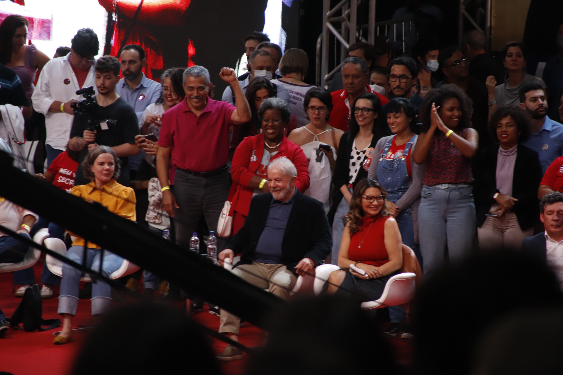Lula e Janja em Comissio do PT em Belo Horizonte MG
