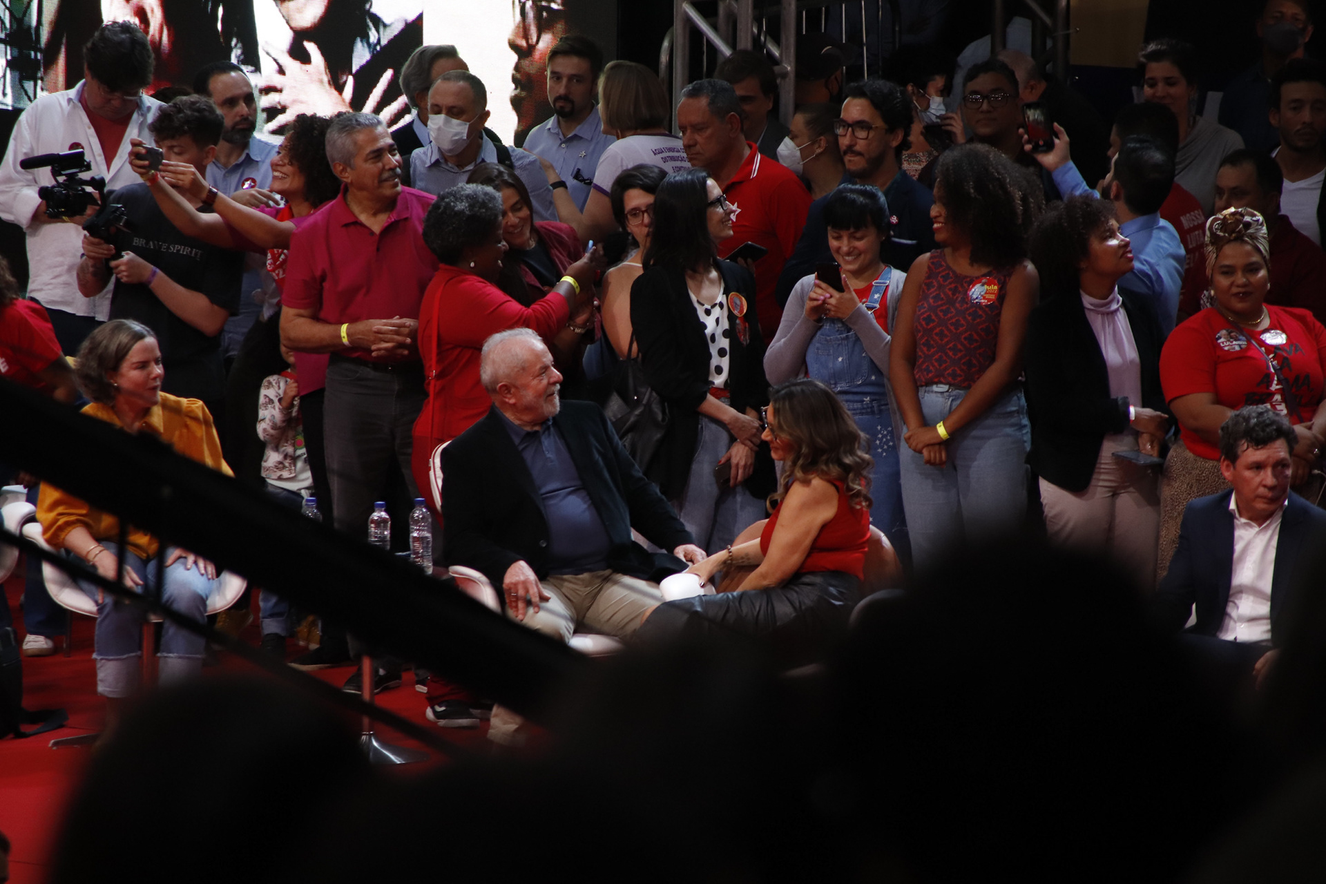 Lula e Janja em Comissio do PT em Belo Horizonte MG