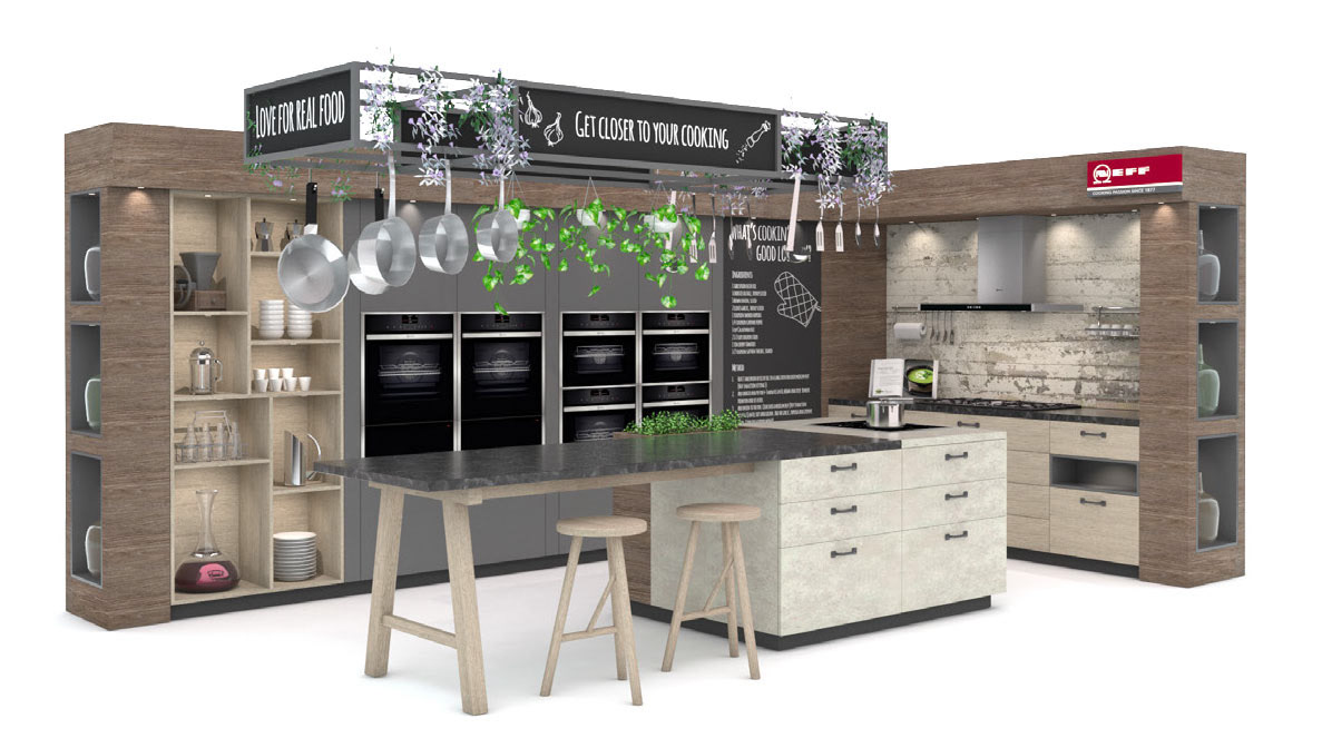 NEFF tradeshow shade design concept