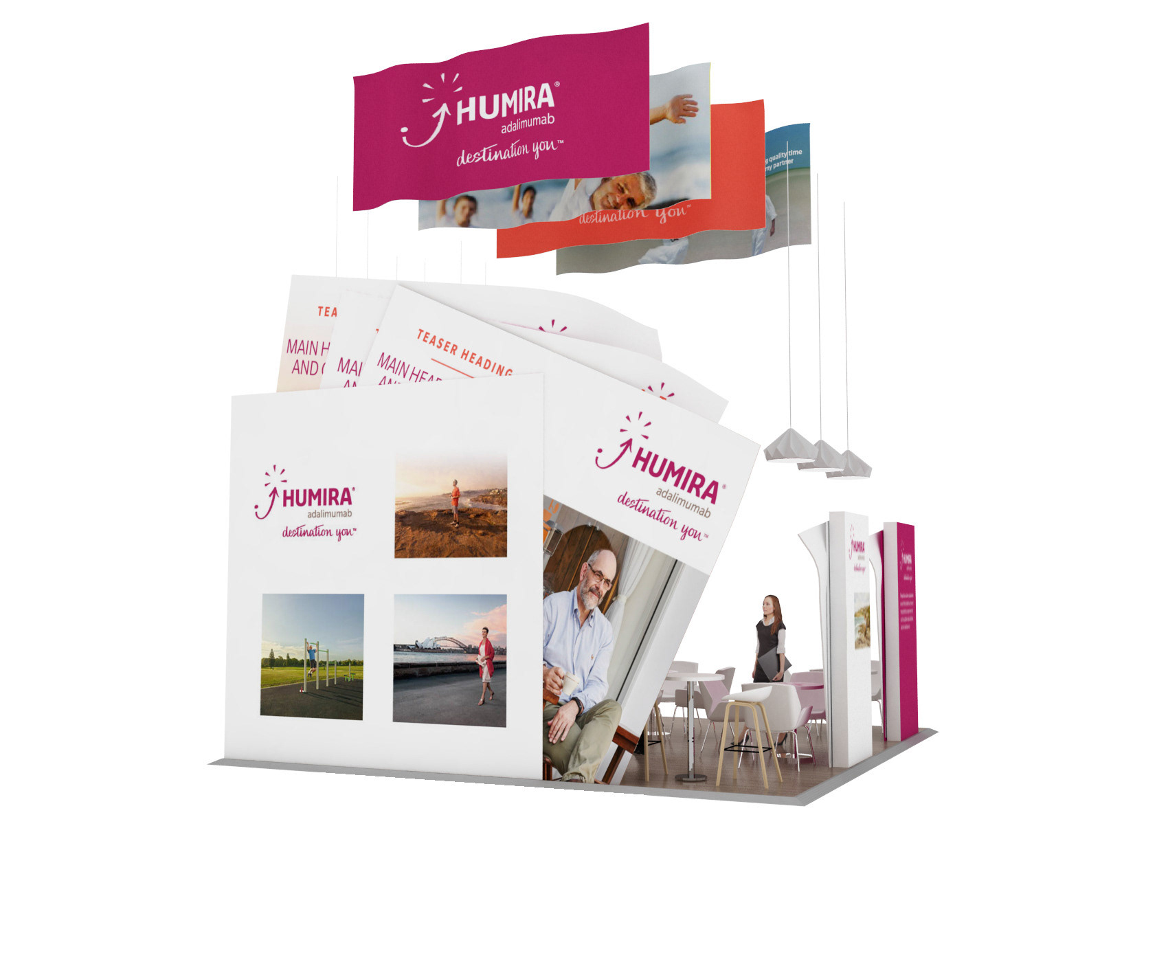 Humira Tradeshow stand design concepts