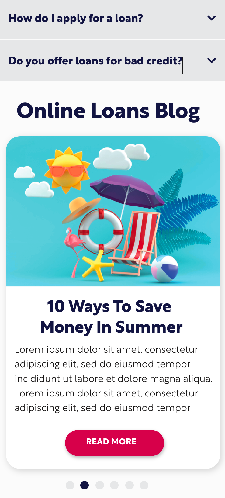 Blog carousel