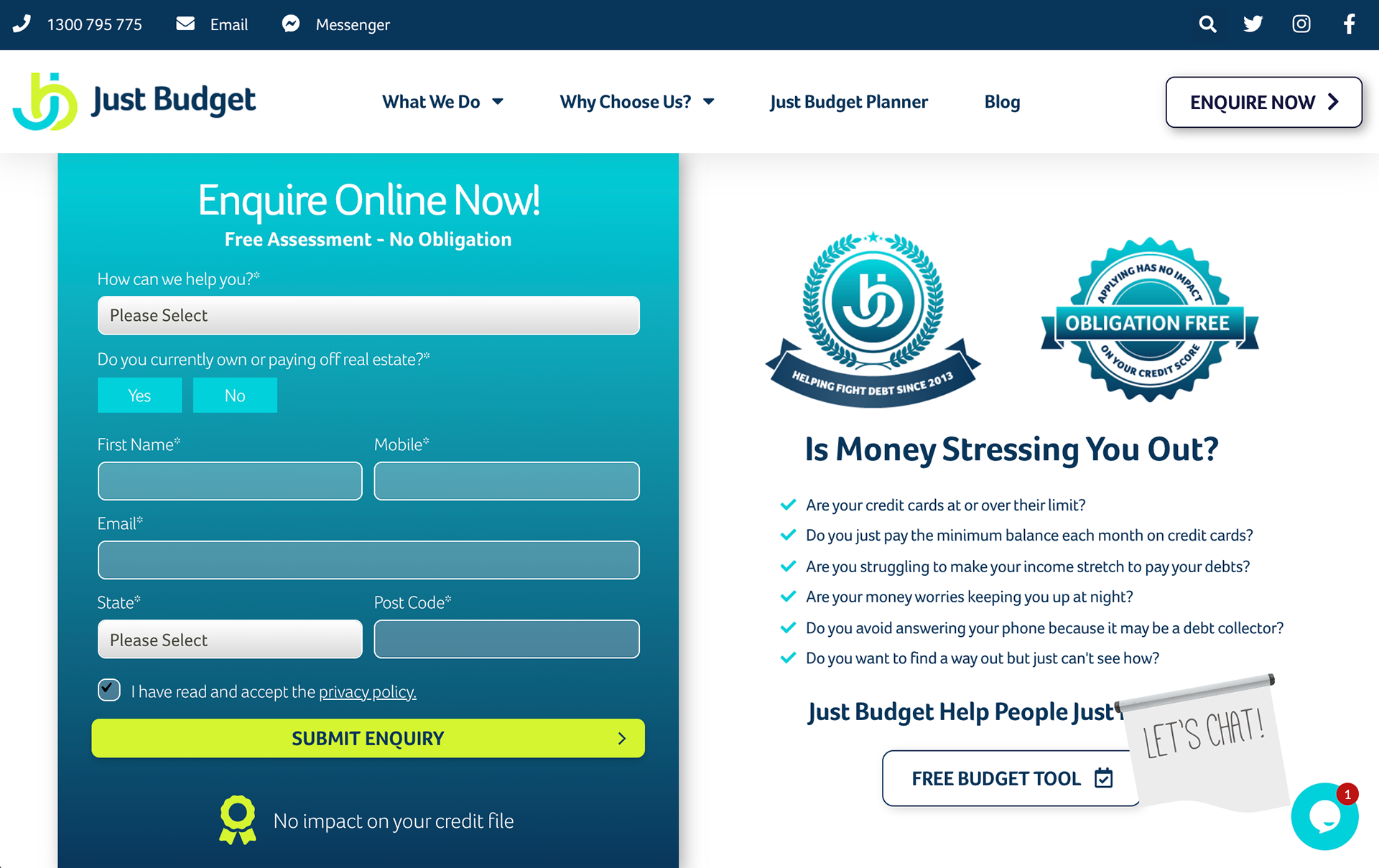 Desktop website