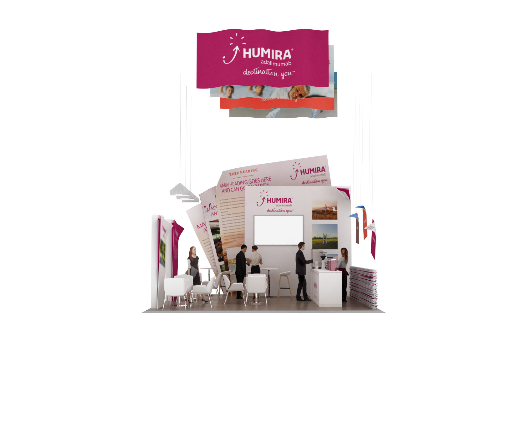 Humira Tradeshow stand design concepts