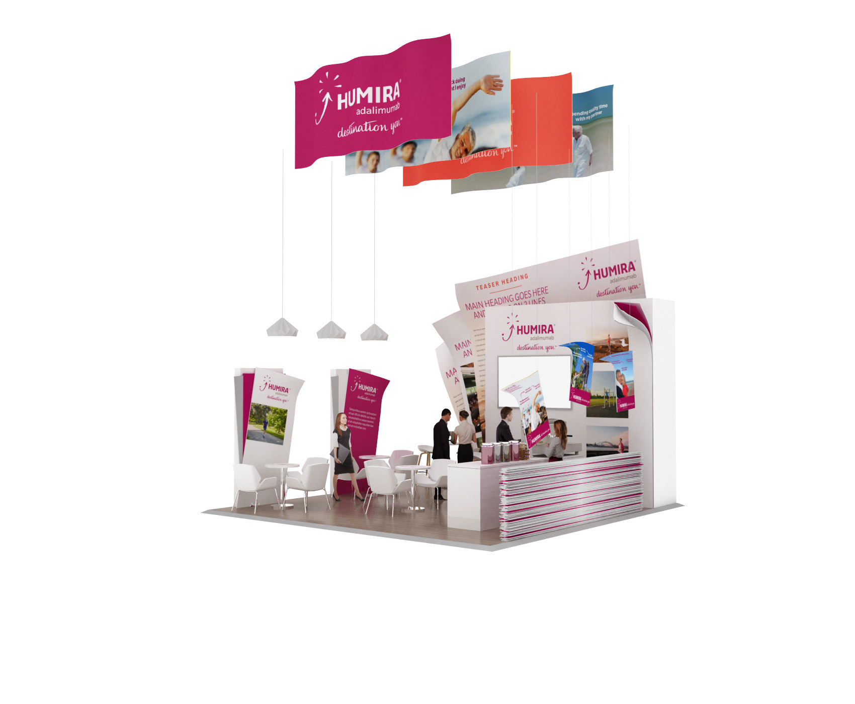 Humira Tradeshow stand design concepts