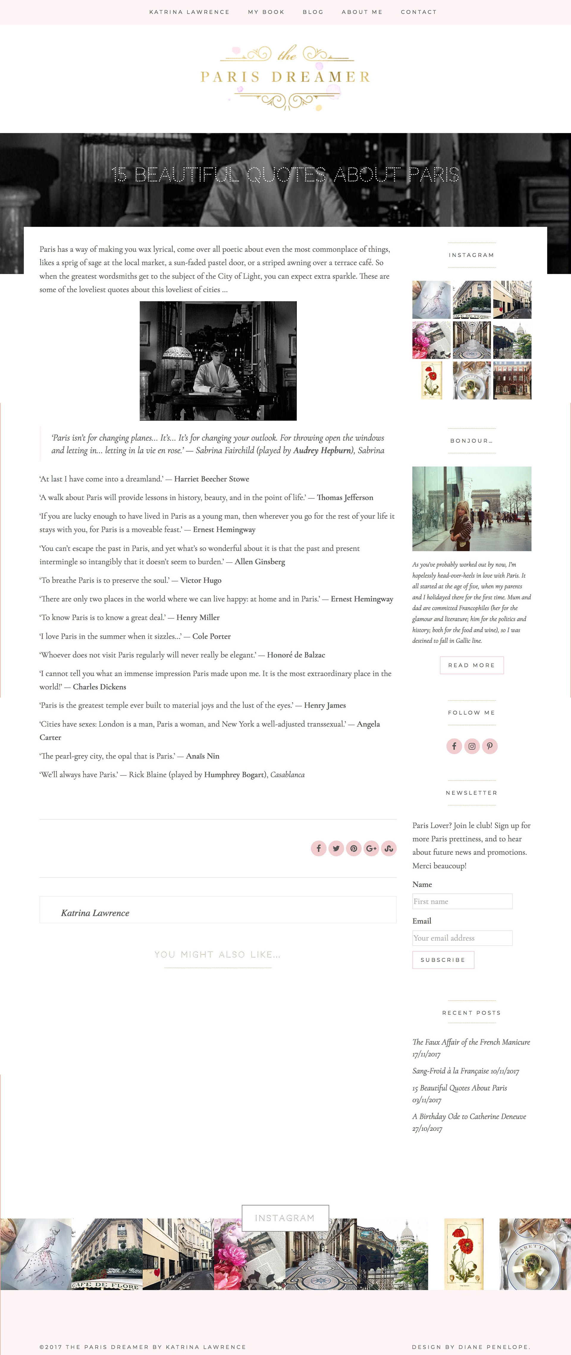 Paris Dreamer Blog Post