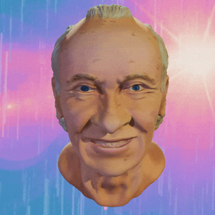 GRAHAM: An animated portrait of Ashly's grandfather, Graham, and he meaning he holds in her life.
