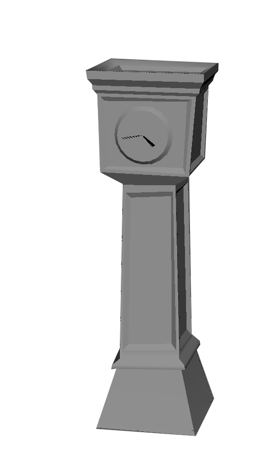 3D Modell: Standuhr
