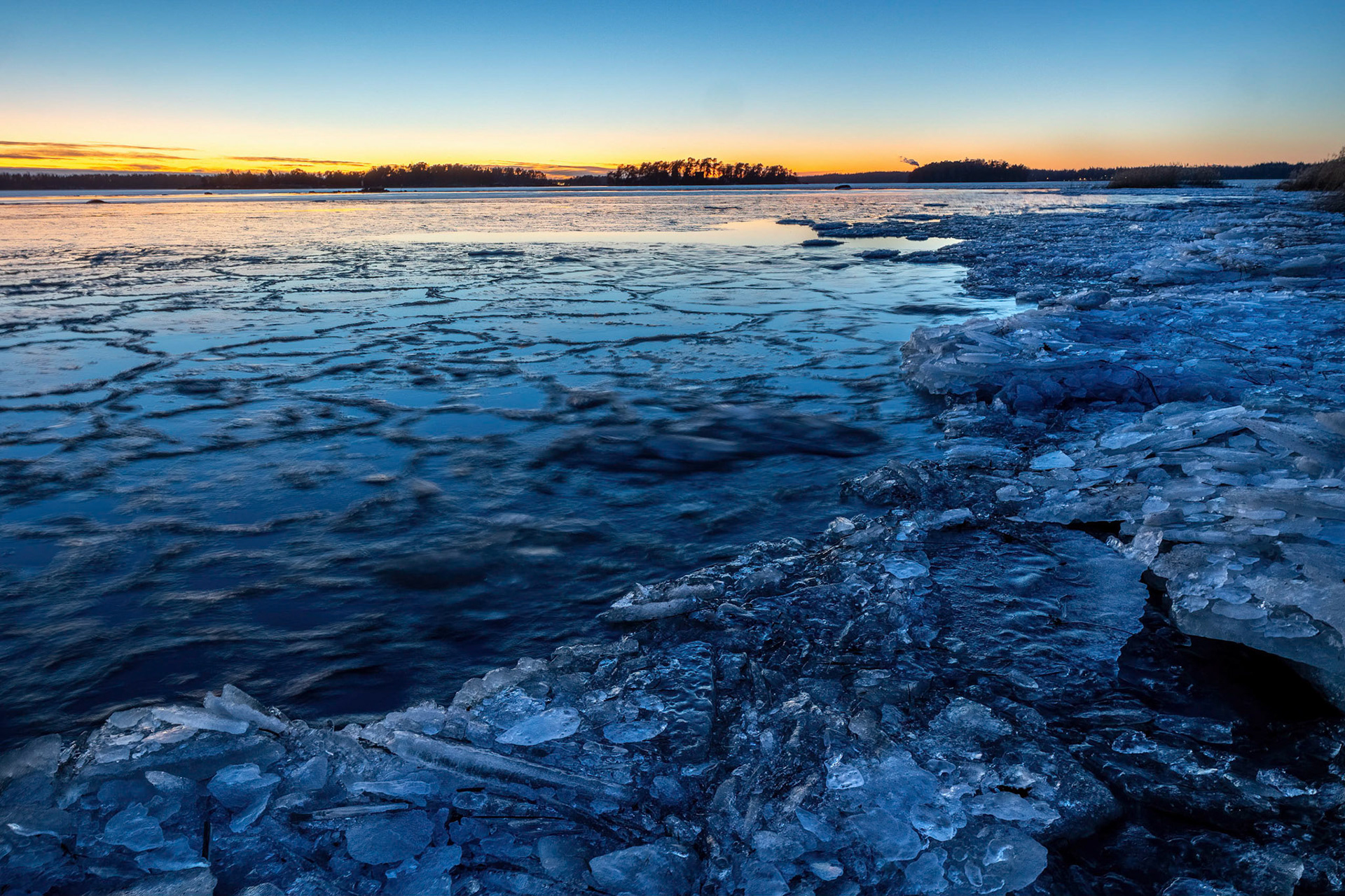 Ice covered coast line, Kallahti, Helsinki