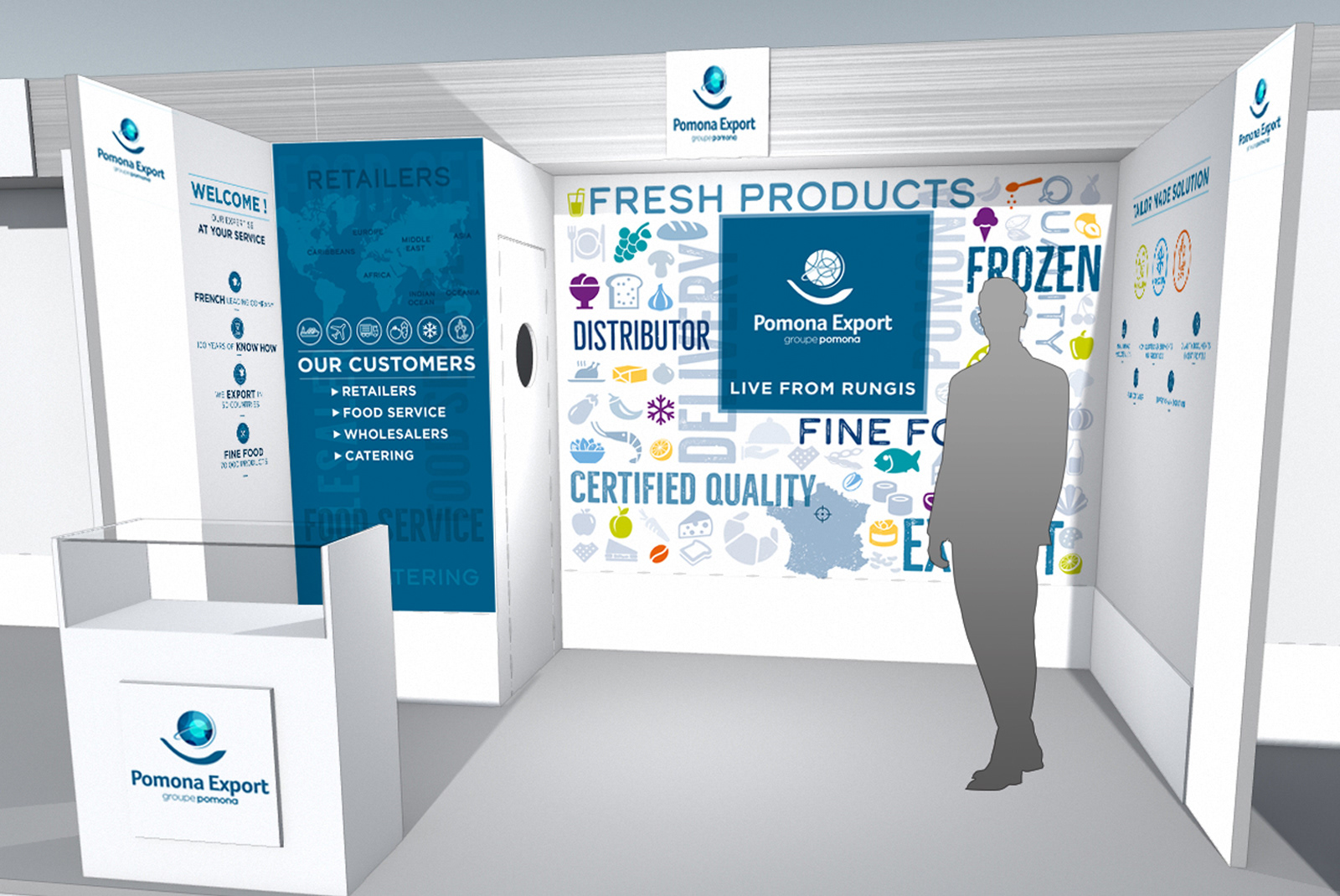 Habillage stand Pomona