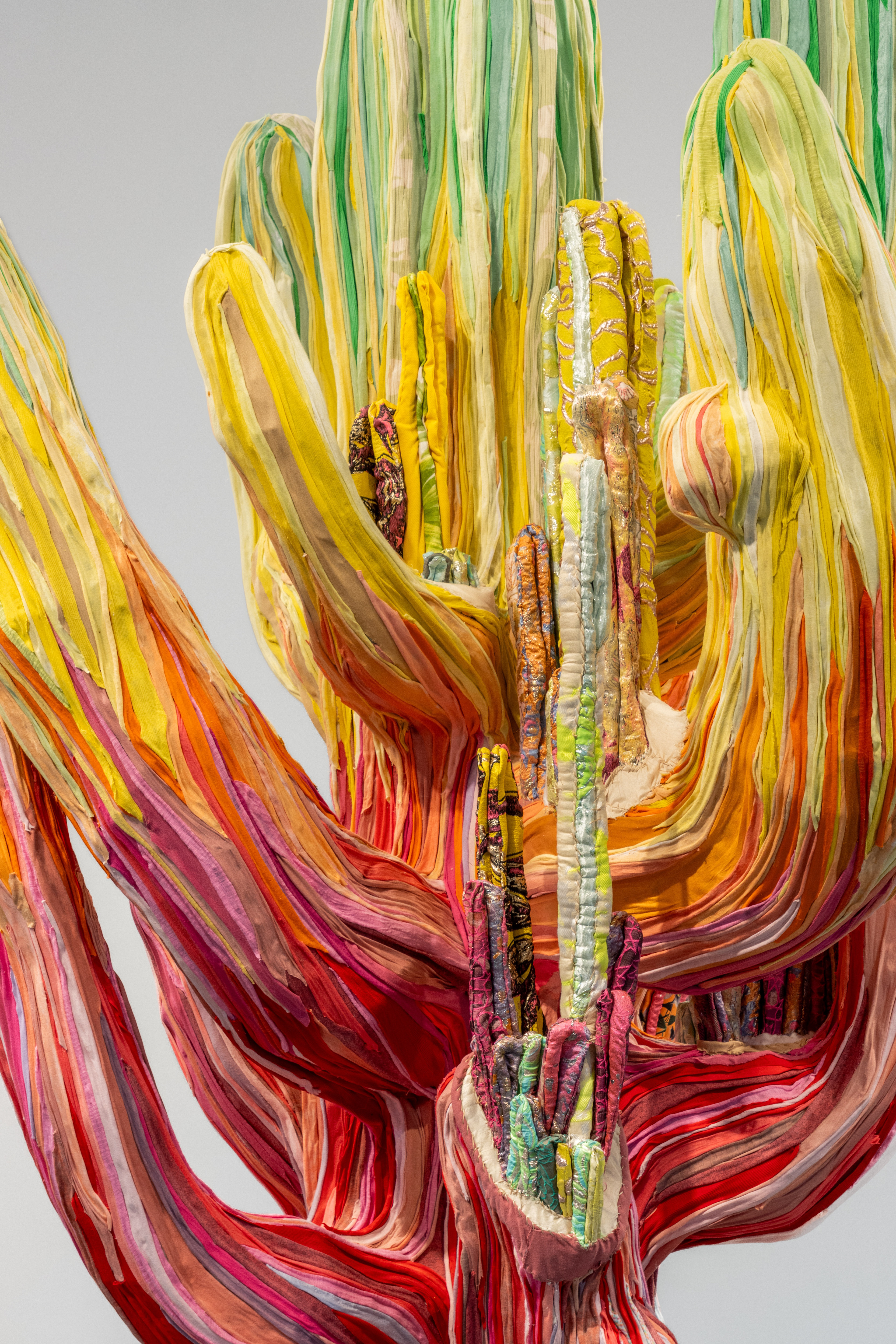 "Phantom Limbs" 2026 | Discarded textiles, wood