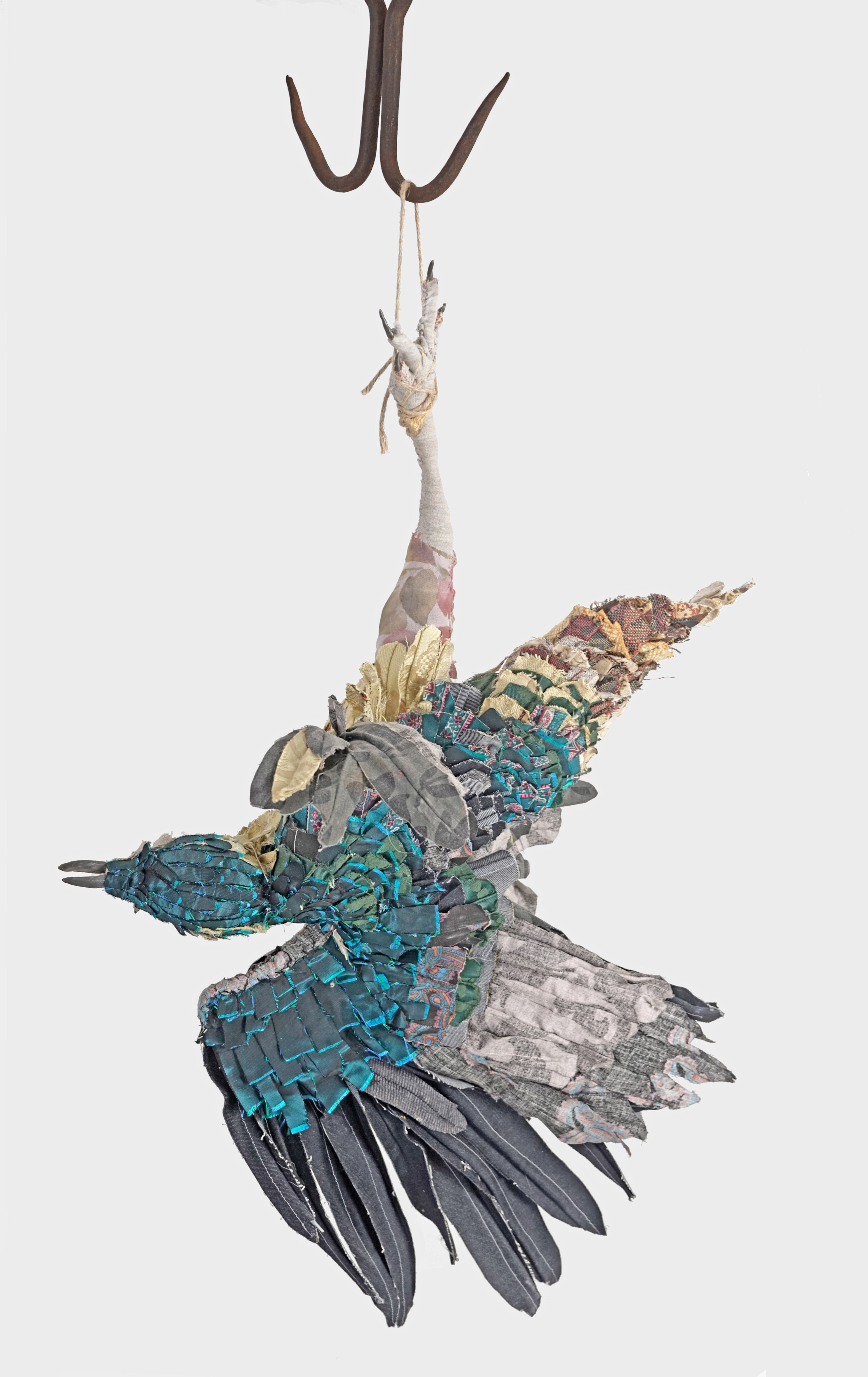 "The Wound" 2016 (Back) | Discarded Clothing, Discarded Upholstery Fabric | 24 x 17 x 14 in.