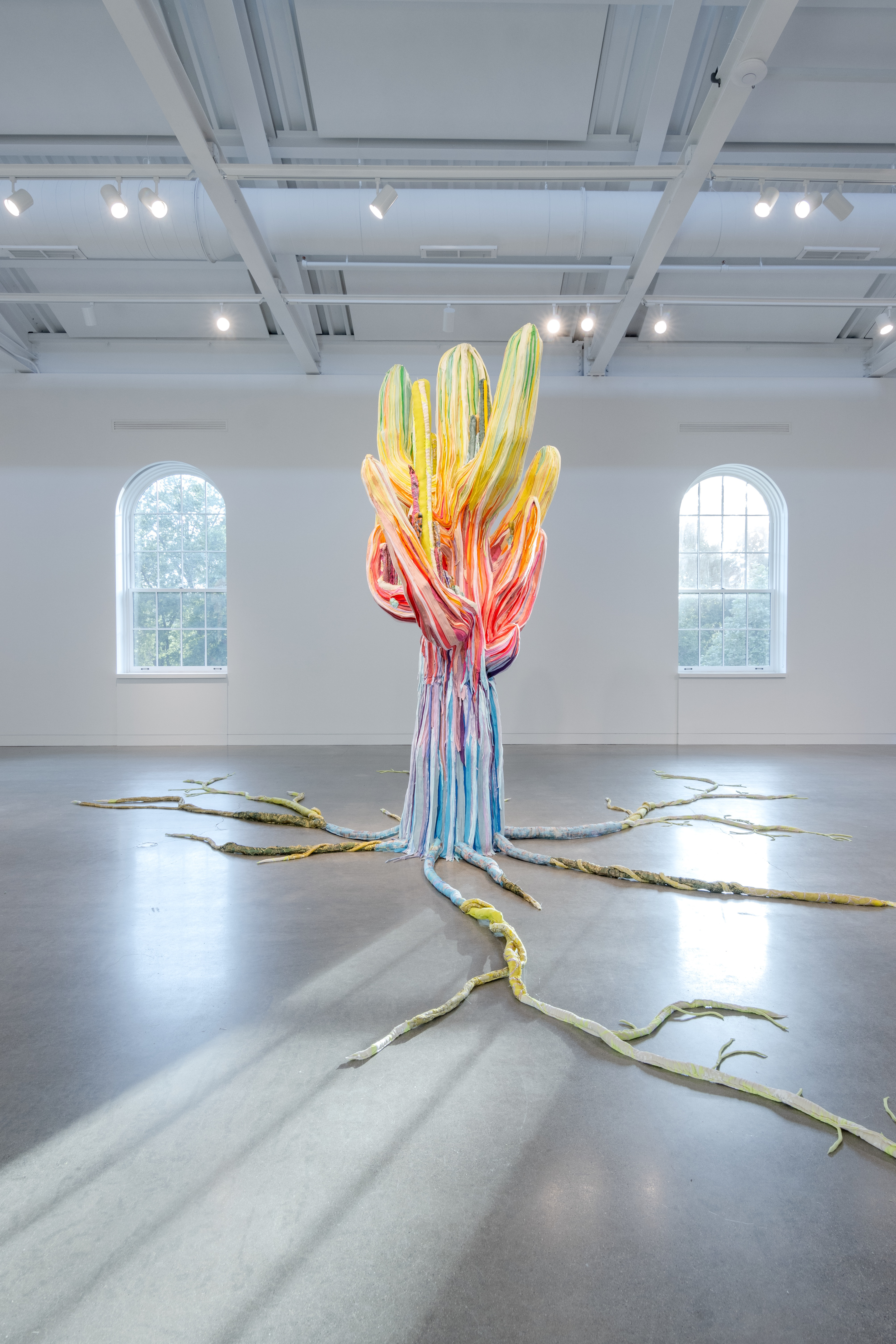 "Phantom Limbs" 2026 | Discarded textiles, wood
