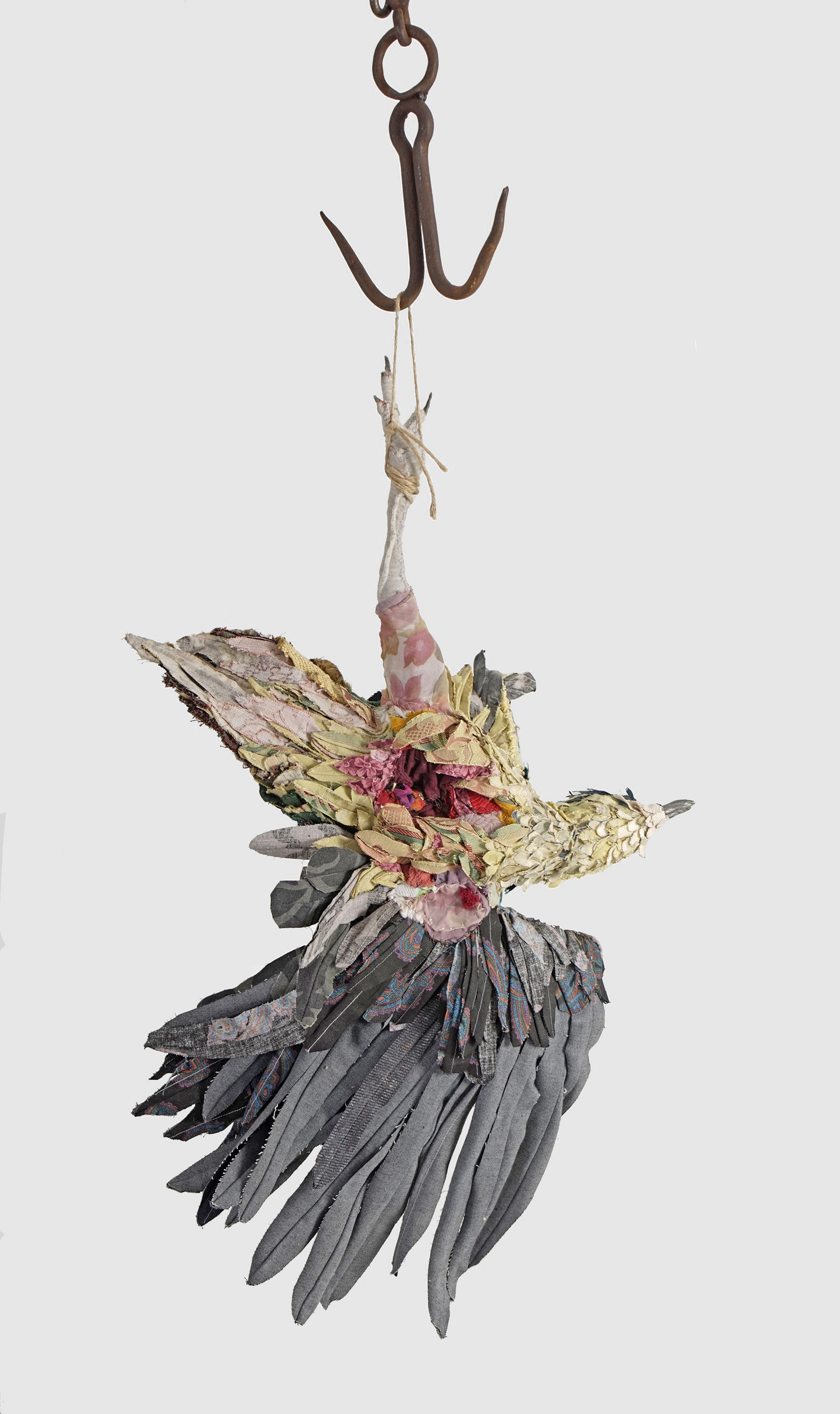 "The Wound" 2016 | Discarded Clothing, Discarded Upholstery Fabric | 24 x 17 x 14 in.