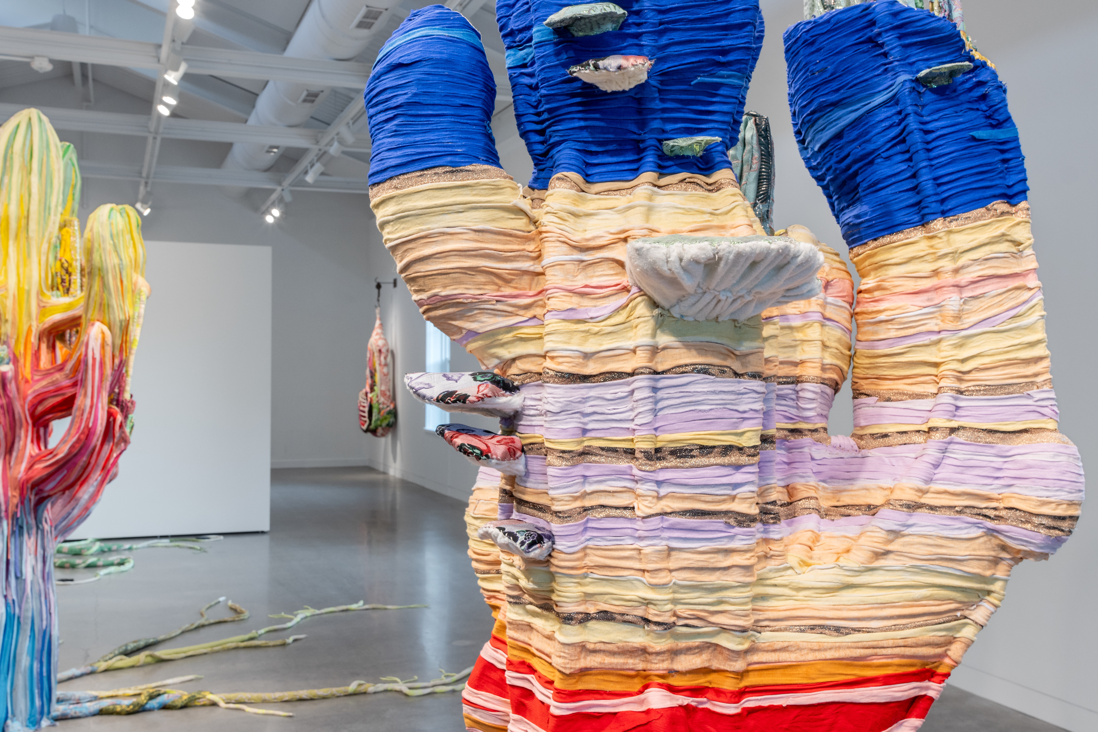 "Phantom Limbs" 2026 | Discarded textiles, wood