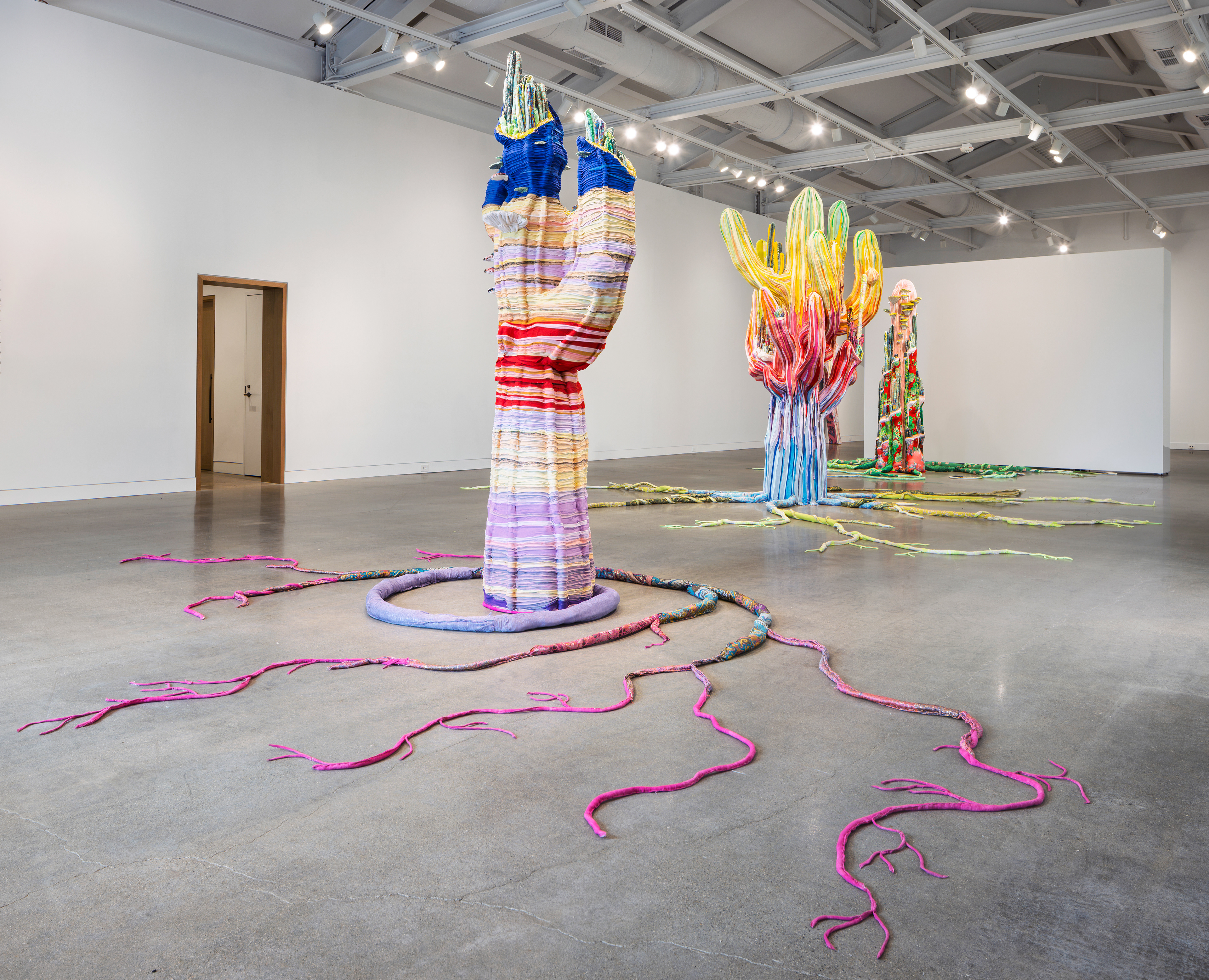 "Phantom Limbs" 2026 | Discarded textiles, wood