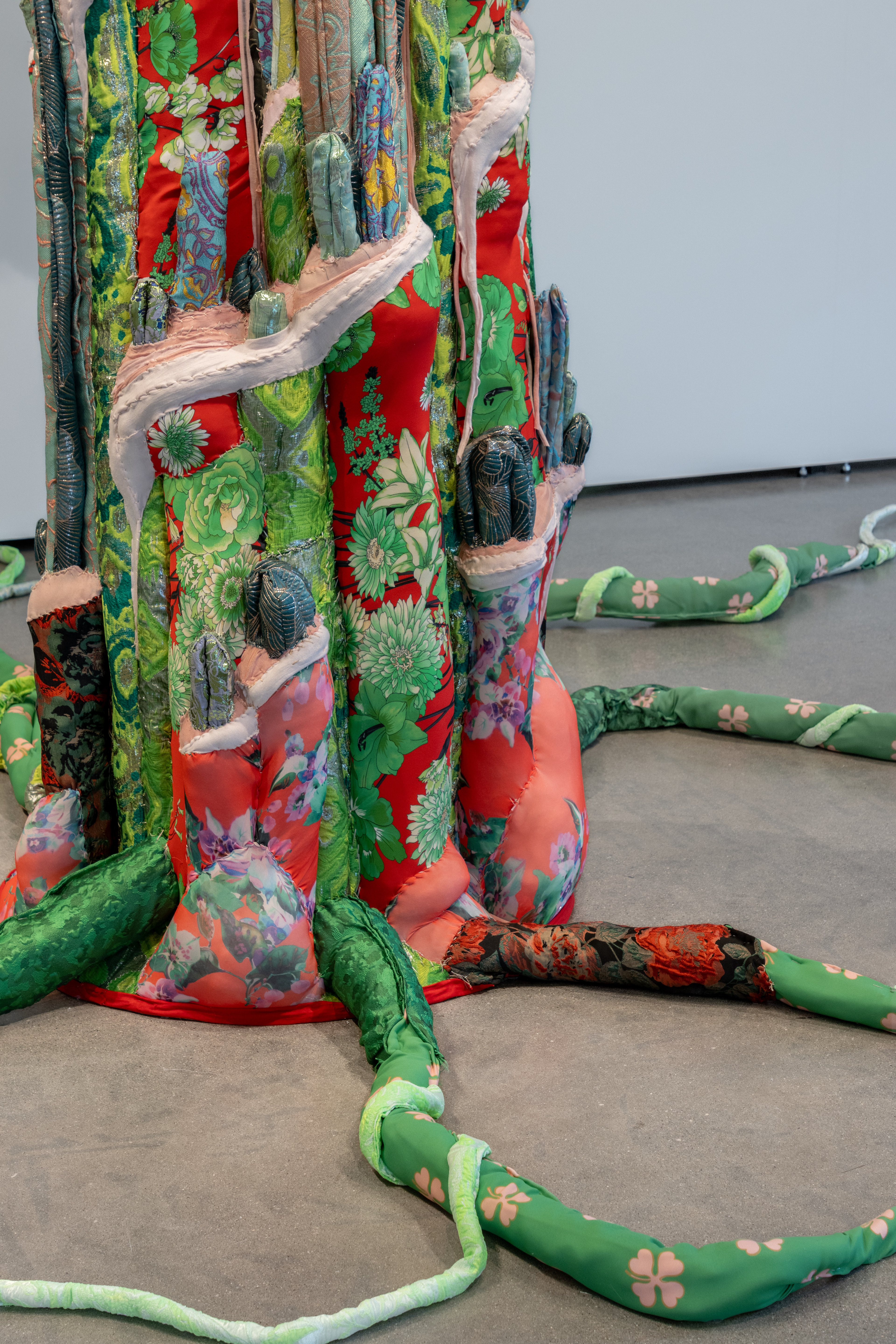 "Phantom Limbs" 2026 | Discarded textiles, wood