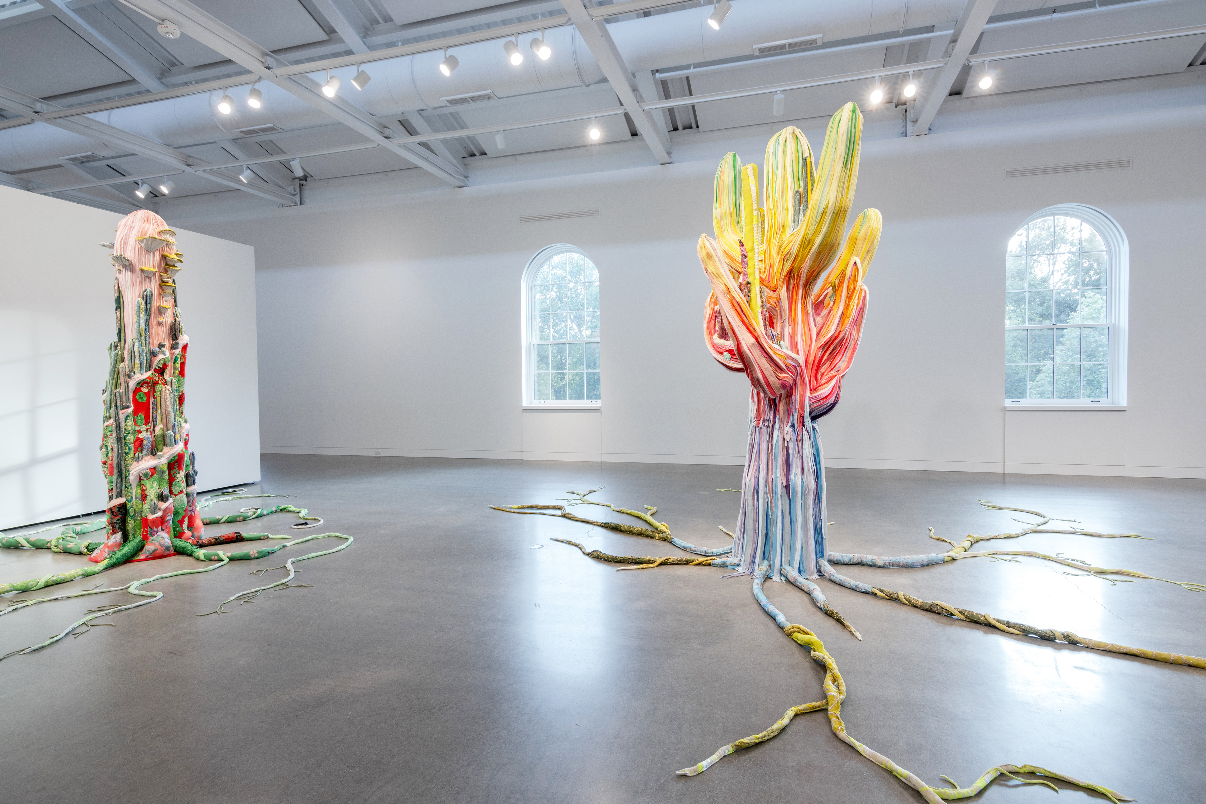 "Phantom Limbs" 2026 | Discarded textiles, wood