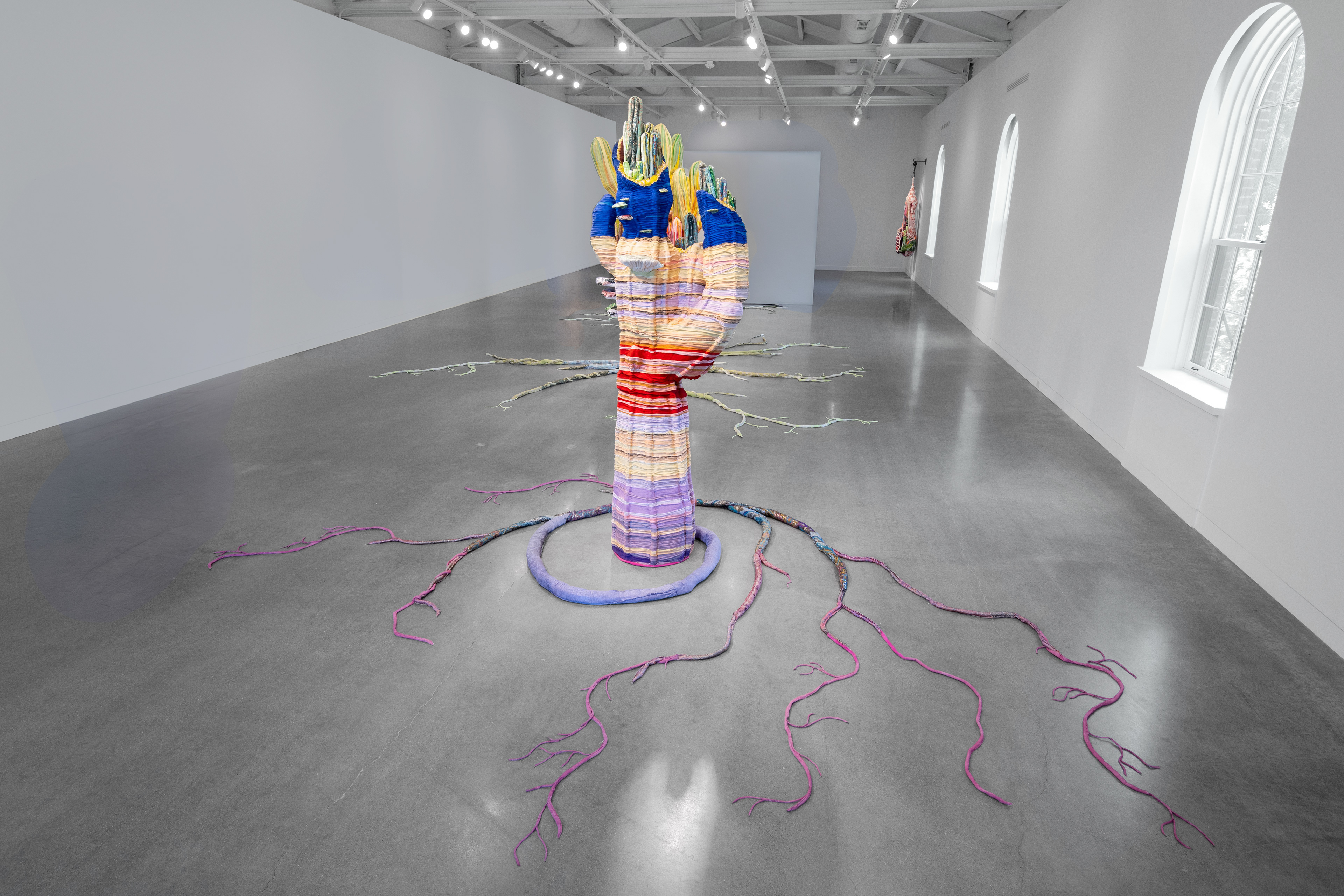 "Phantom Limbs" 2026 | Discarded textiles, wood