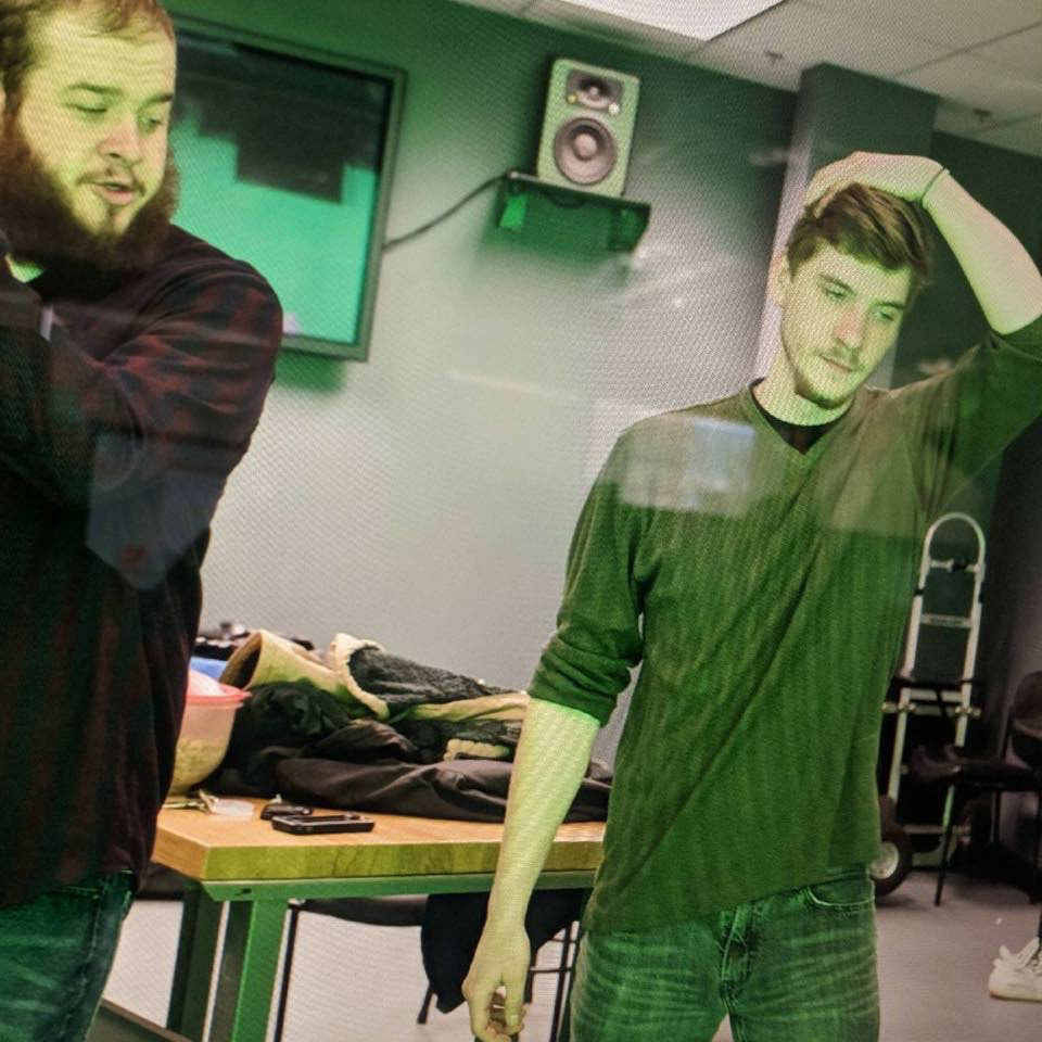 Joey & Dylan in 2017 while filming for a school project!