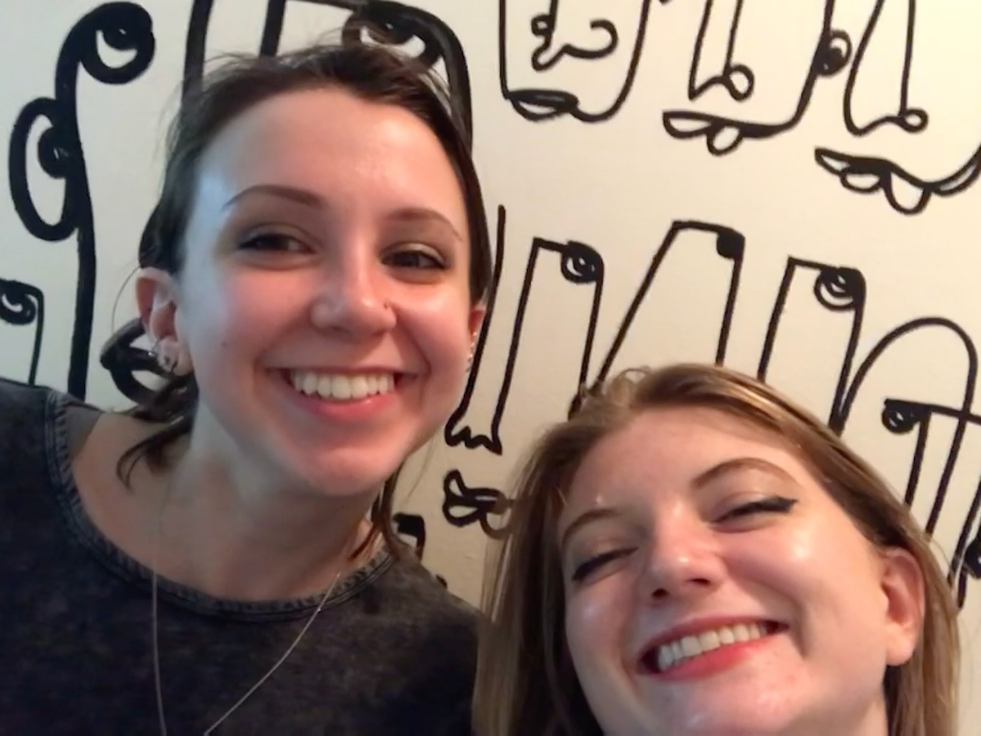 Izzy & Kaitlyn in 2022 during Emo Night at Mahall's!