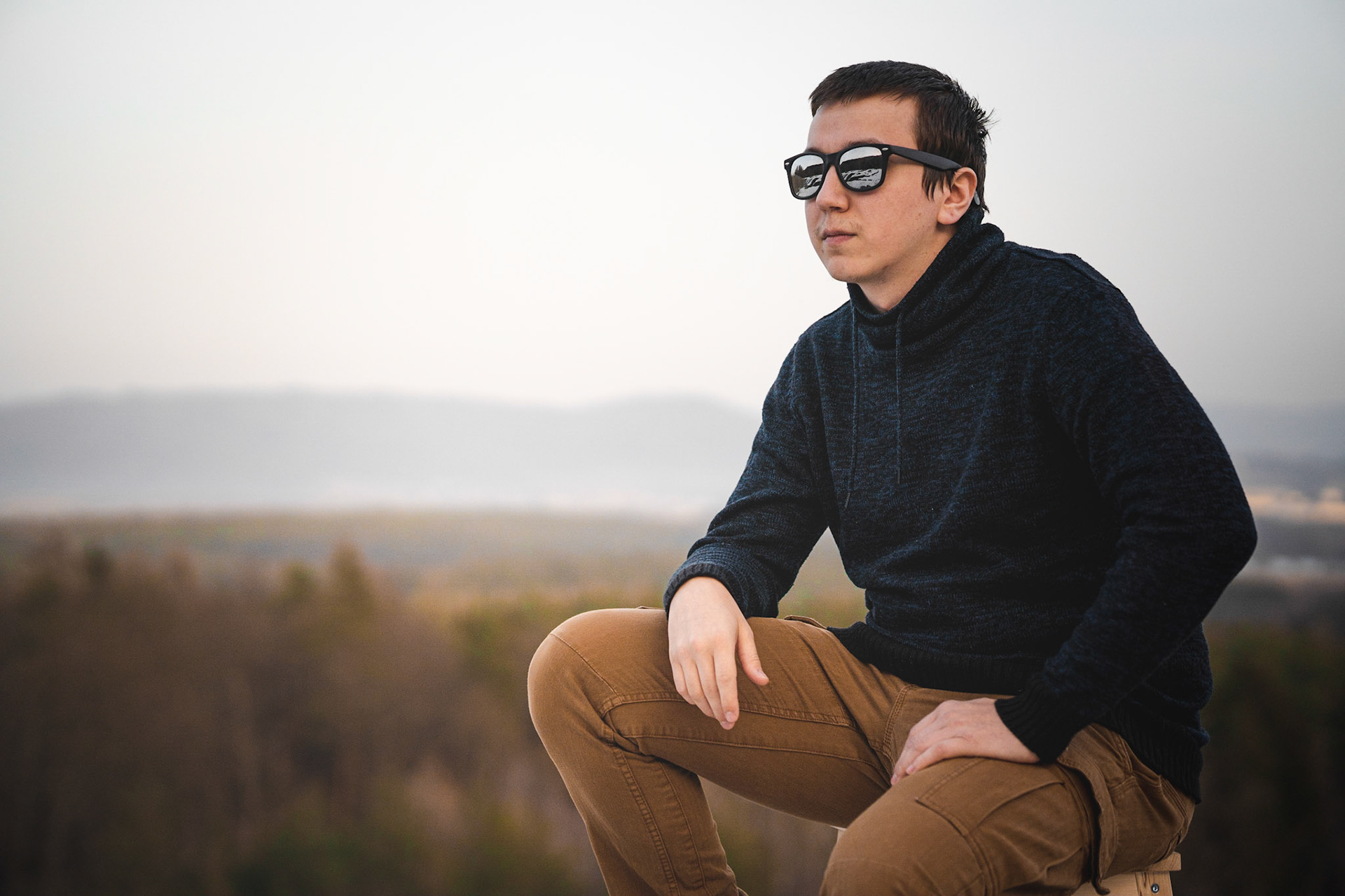 Portrétní fotografie bráchy