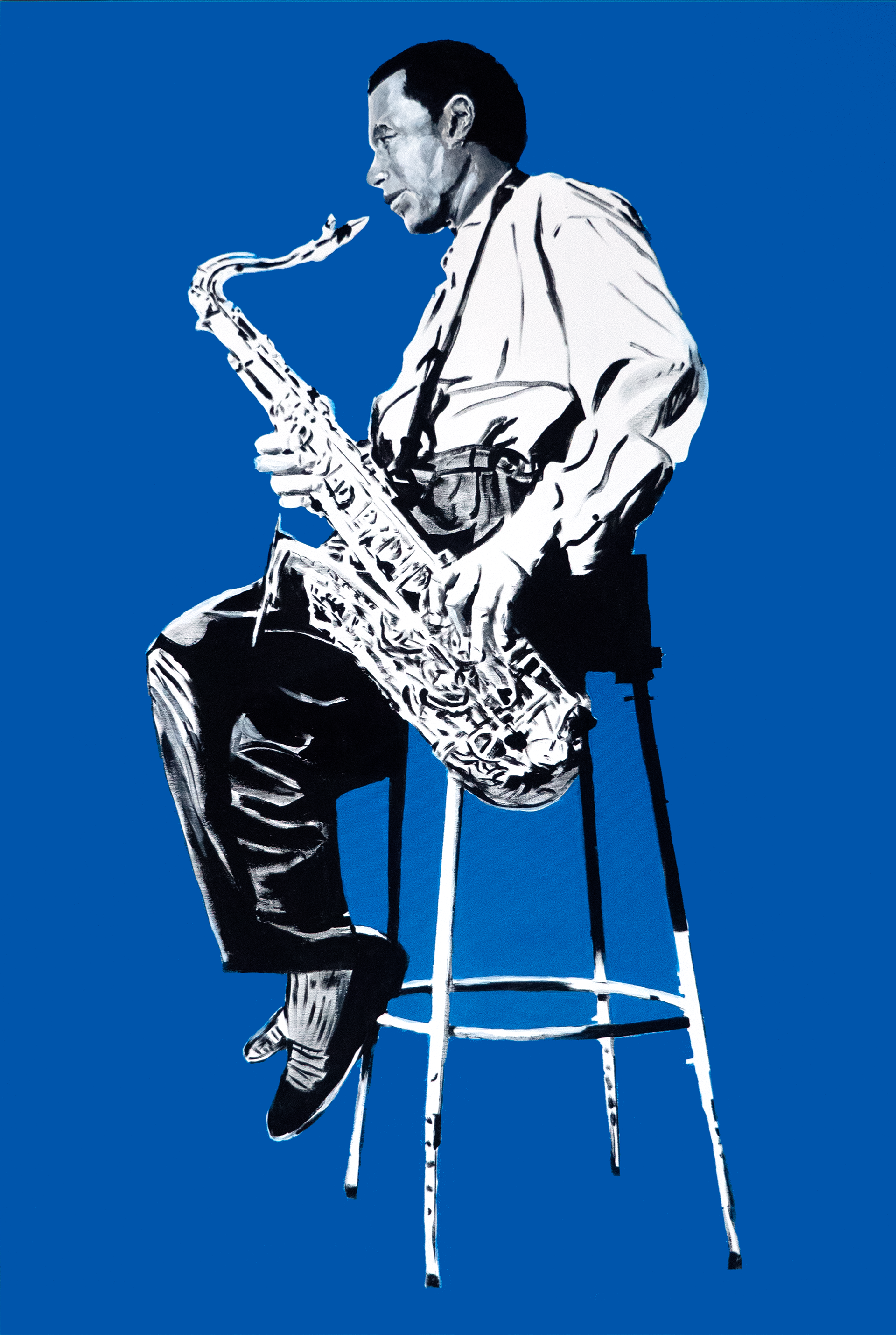 Wayne Shorter - Acrilyc on canvas 100x150cm