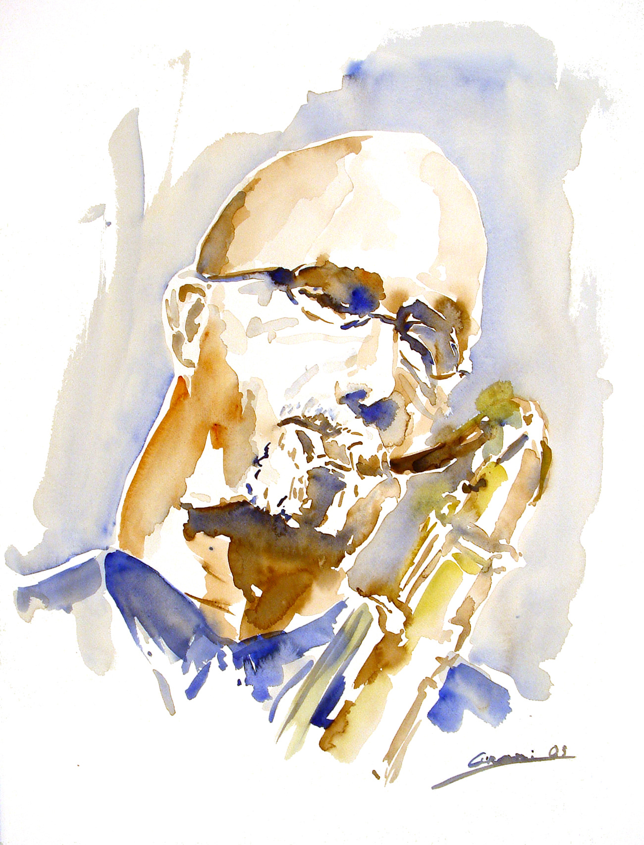 Michael Brecker - Watercolor on paper 55x75