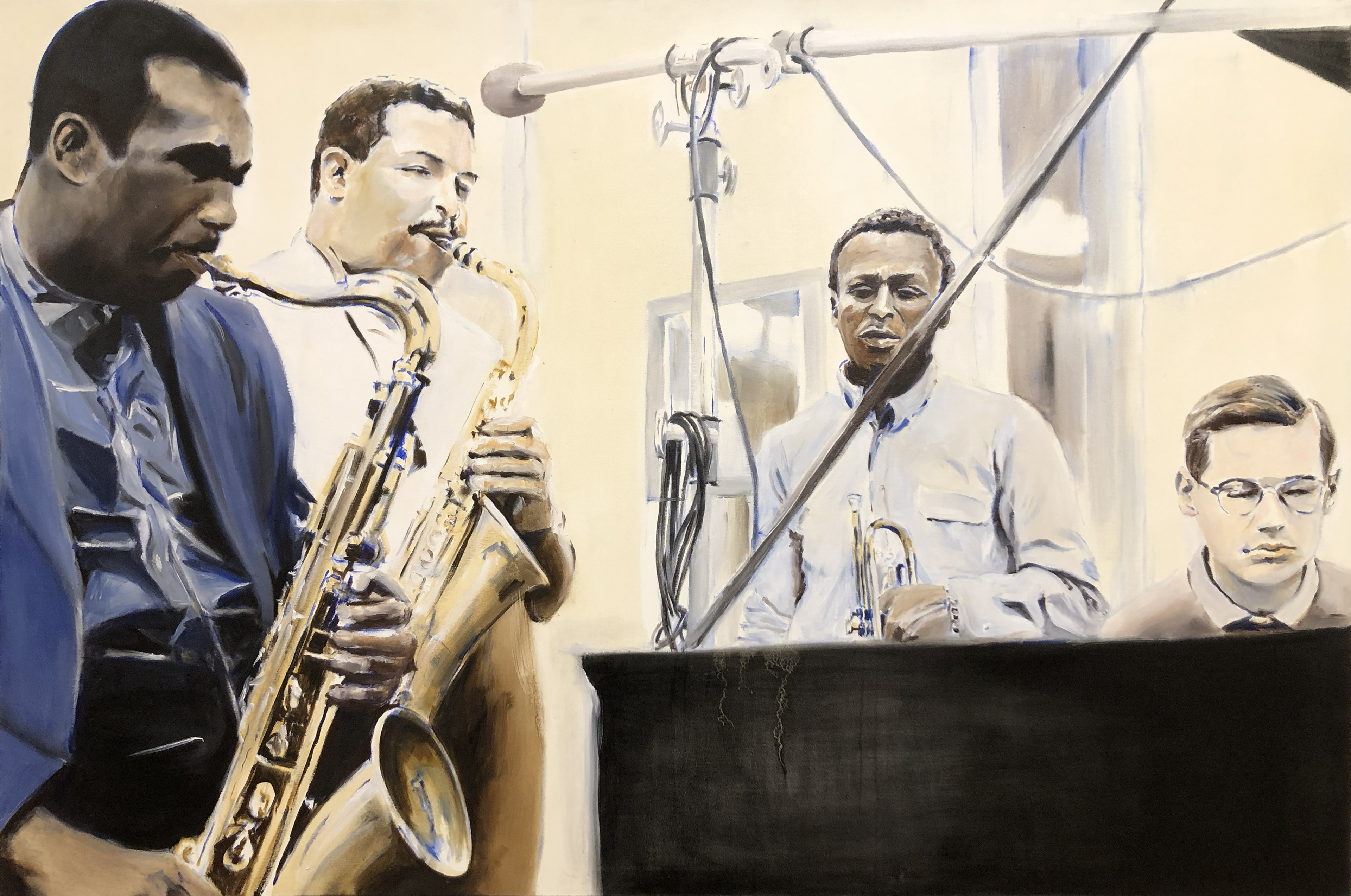 Kind of Blue - Oil on canvas 150x100cm - 2023