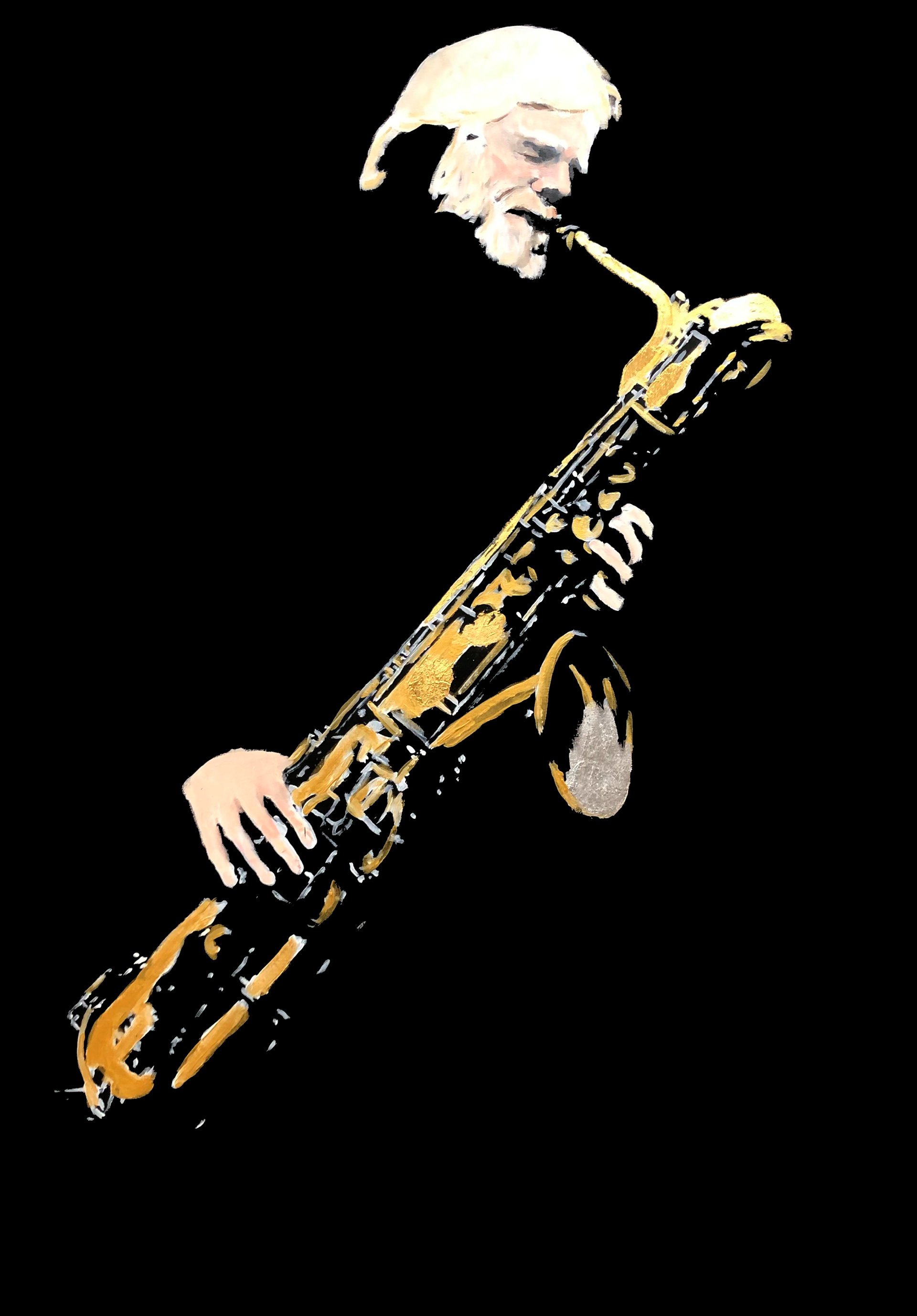 Gerry Mulligan - Oil on canvas 100x140cm