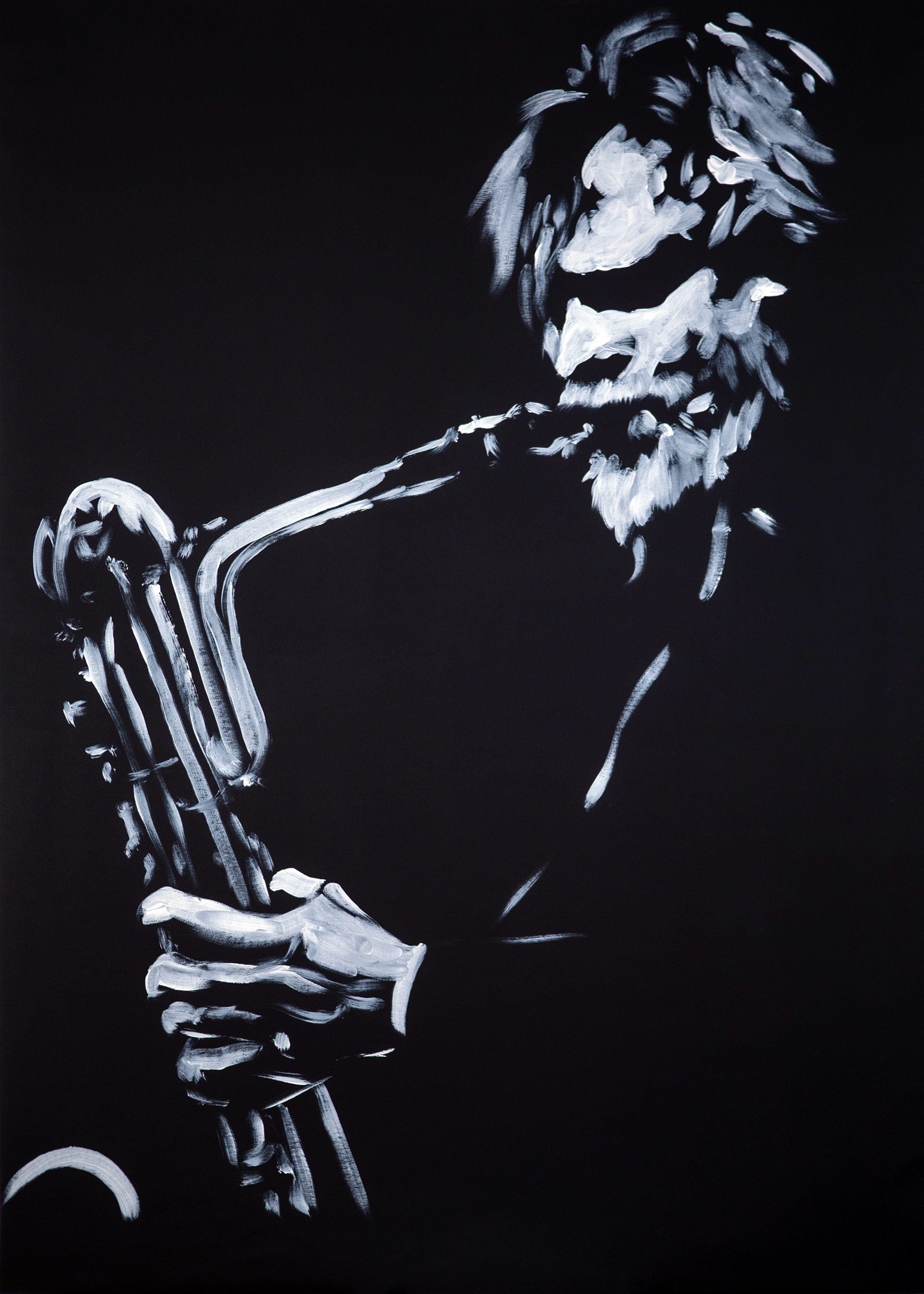 Gerry Mulligan - Acrilyc on canvas 100x140cm
