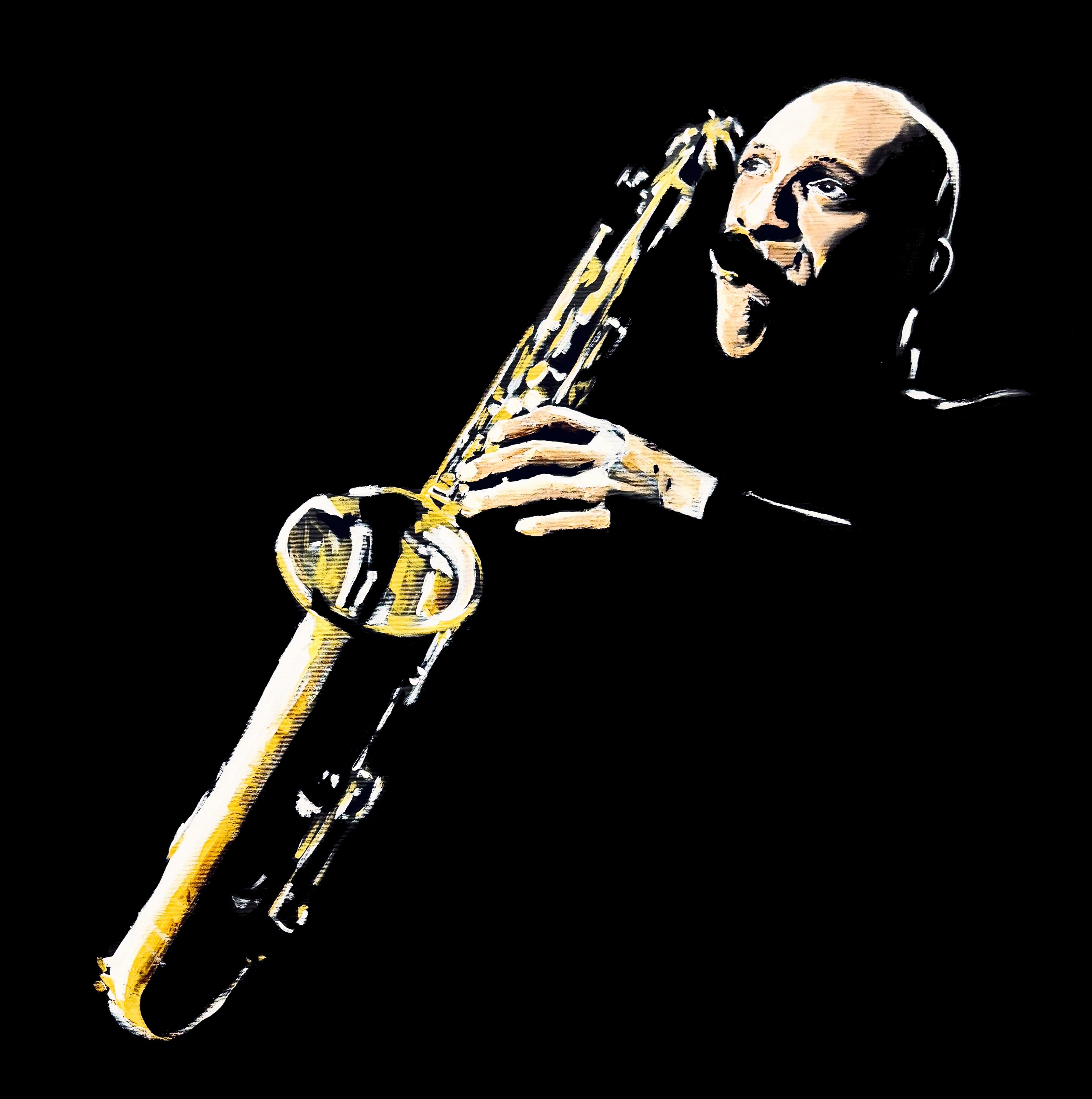 Sonny Rollins - Acrilyc on canvas 100x100cm