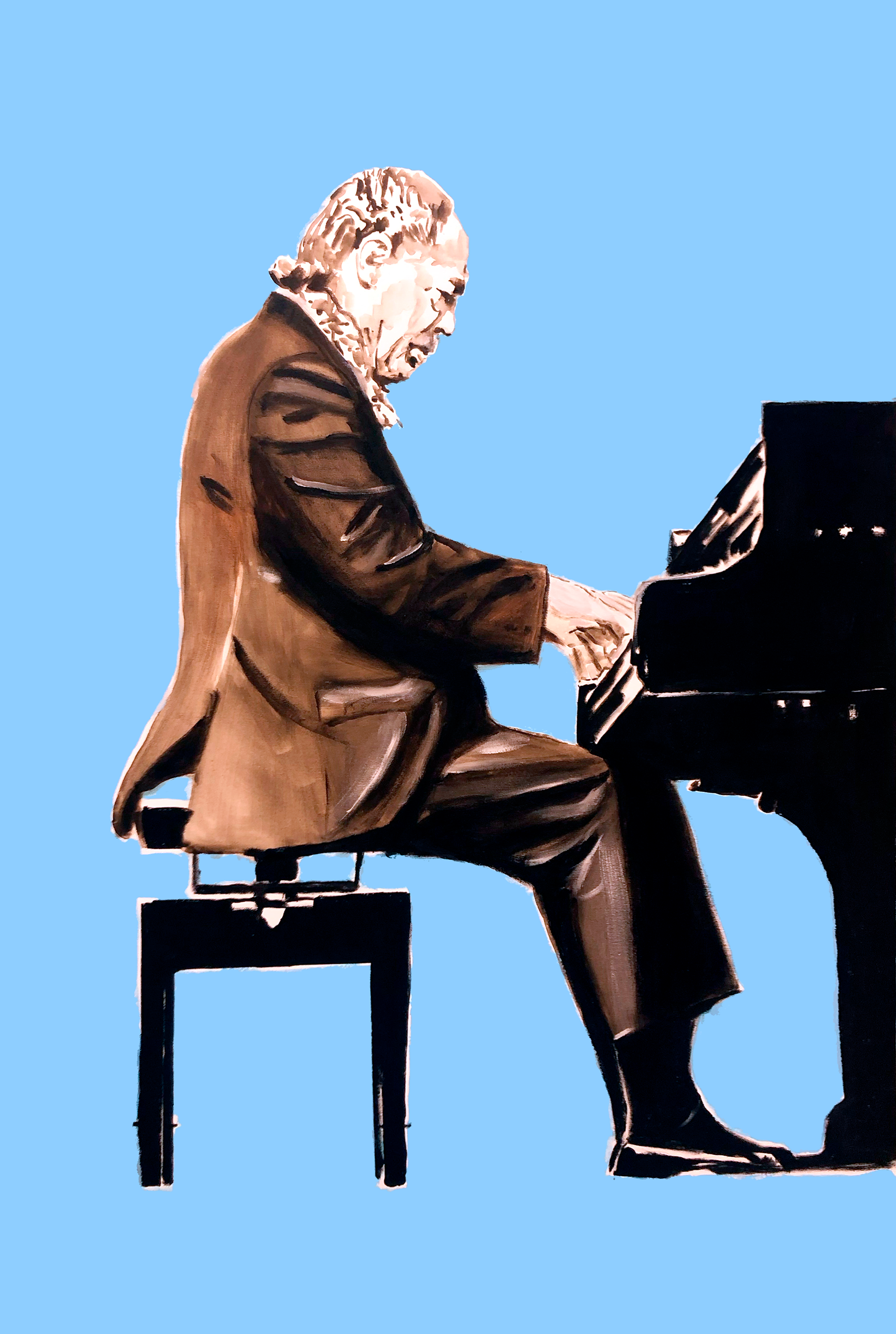 Duke Ellington - Oil on canvas 100x150cm