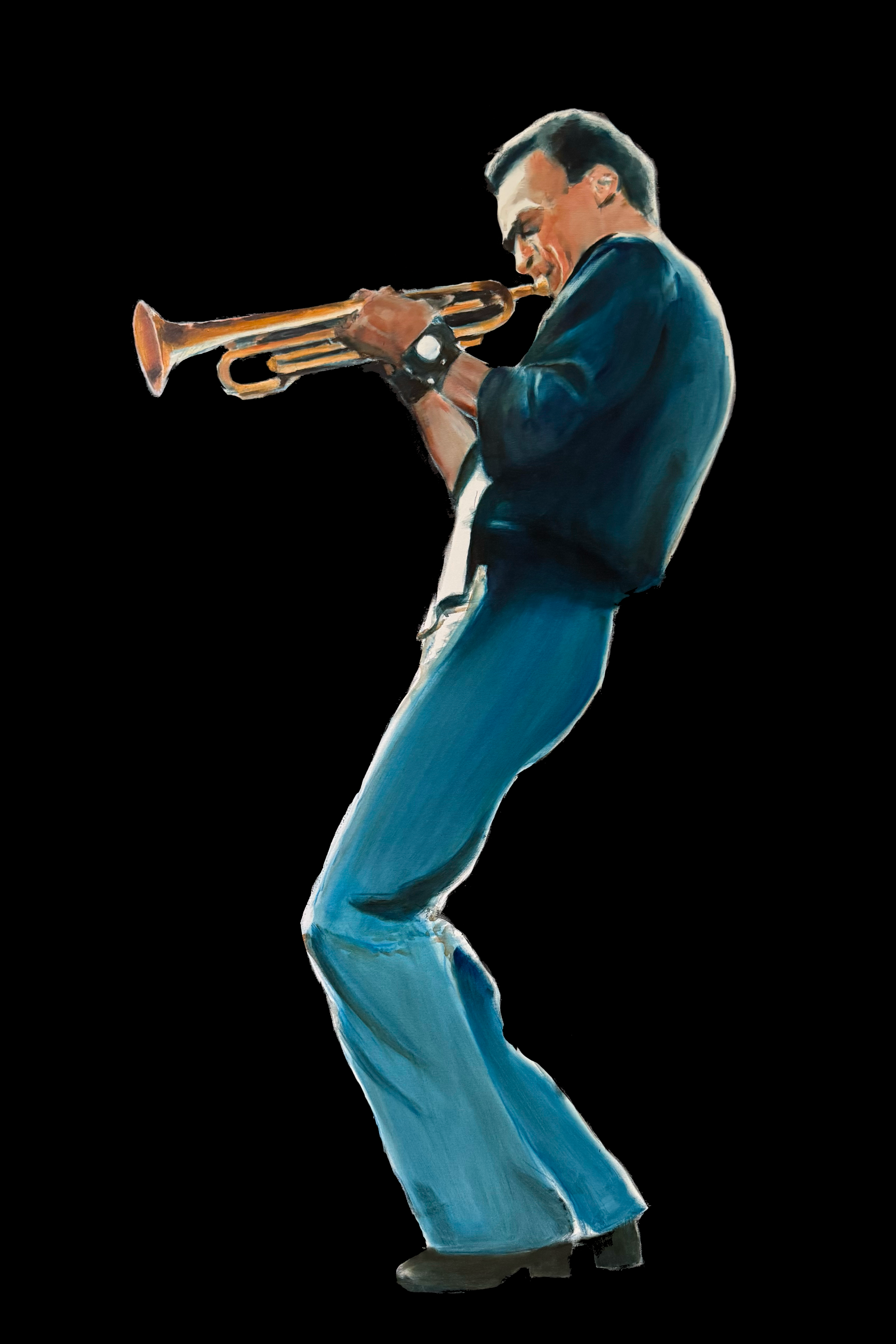 Miles Davis - Oil on canvas 100x150cm