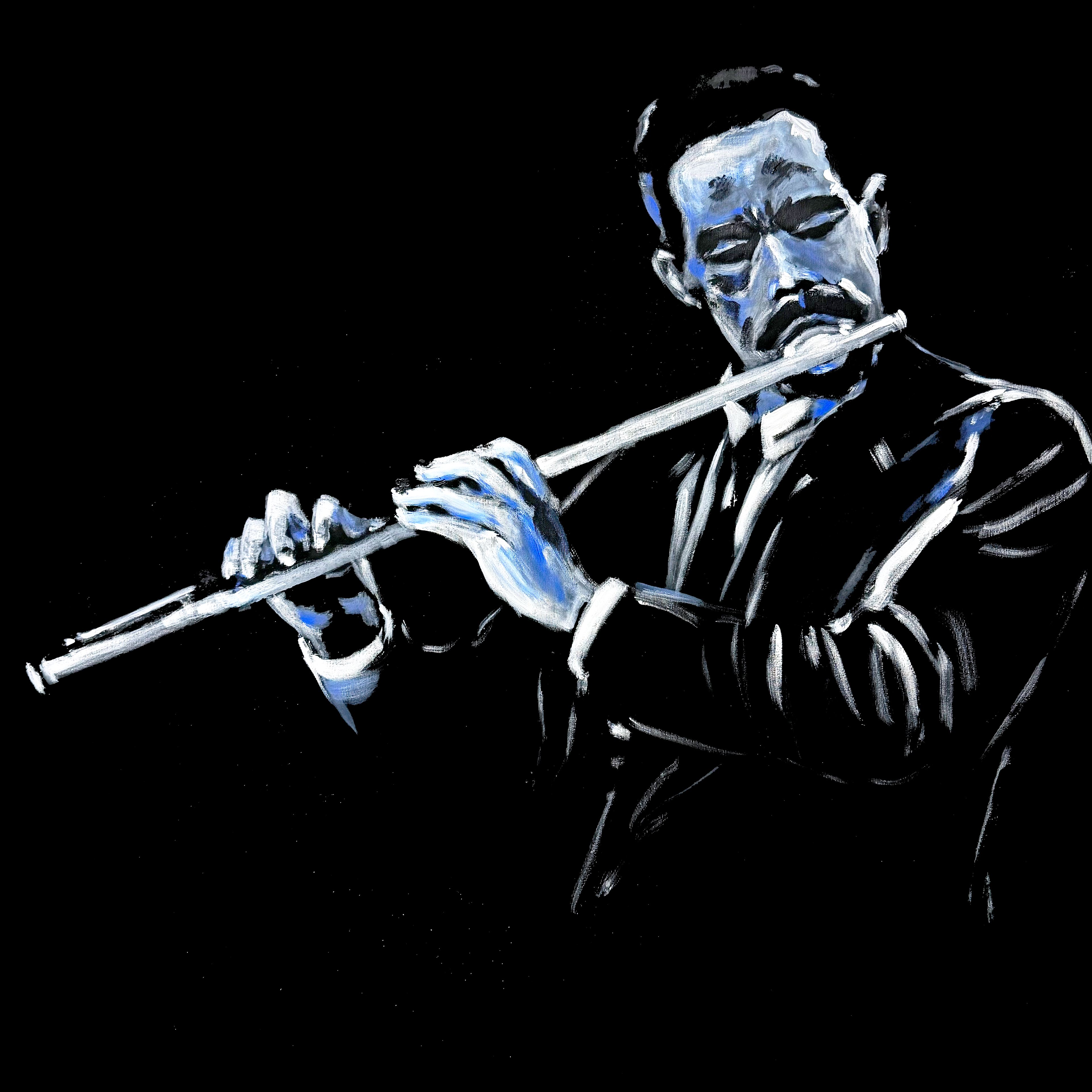 Eric Dolphy - Acrilyc on canvas 100x100cm