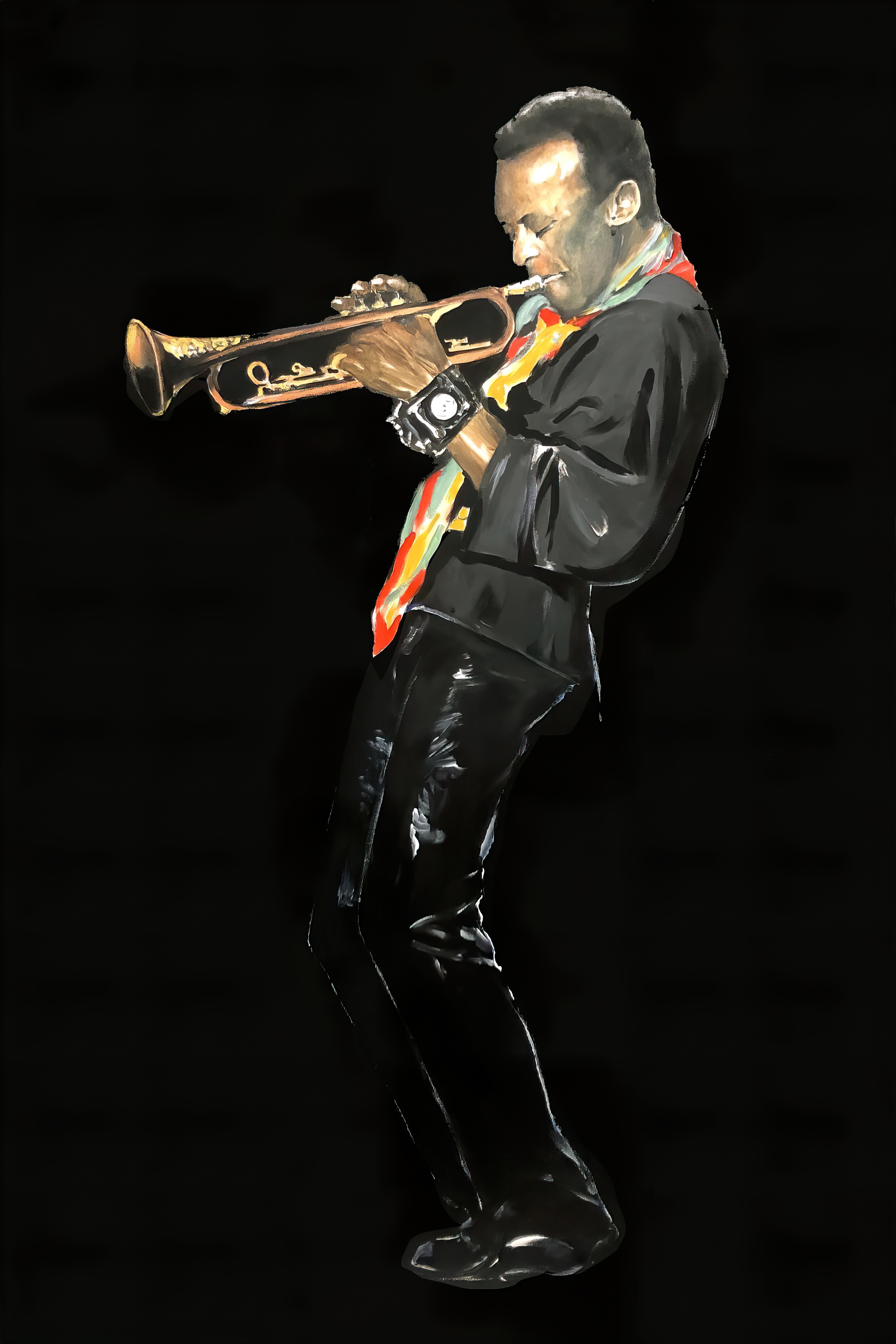 Miles Davis - Oil on canvas 100x150cm