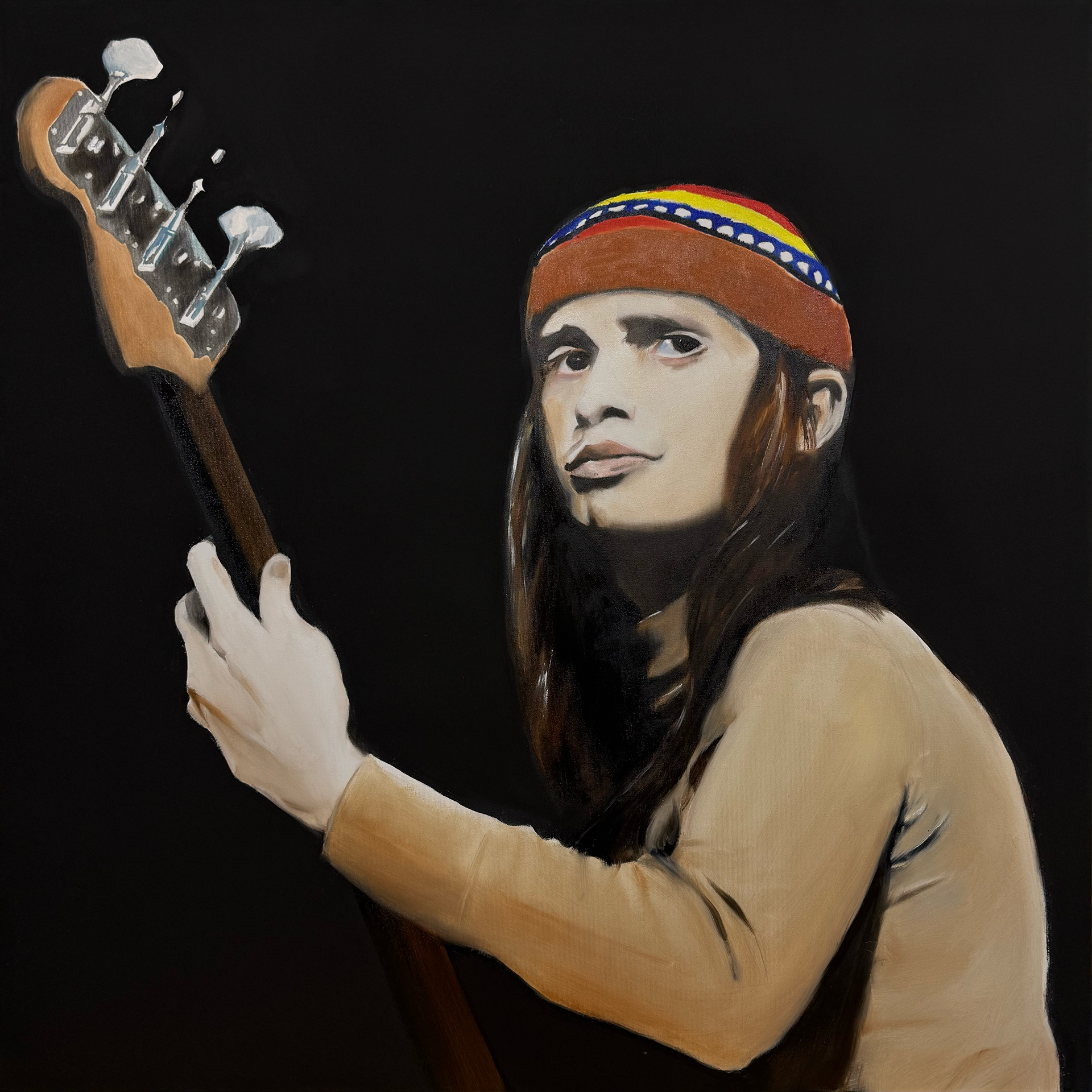 Jaco Pastorius - oil on canvas 100x100cm 2026