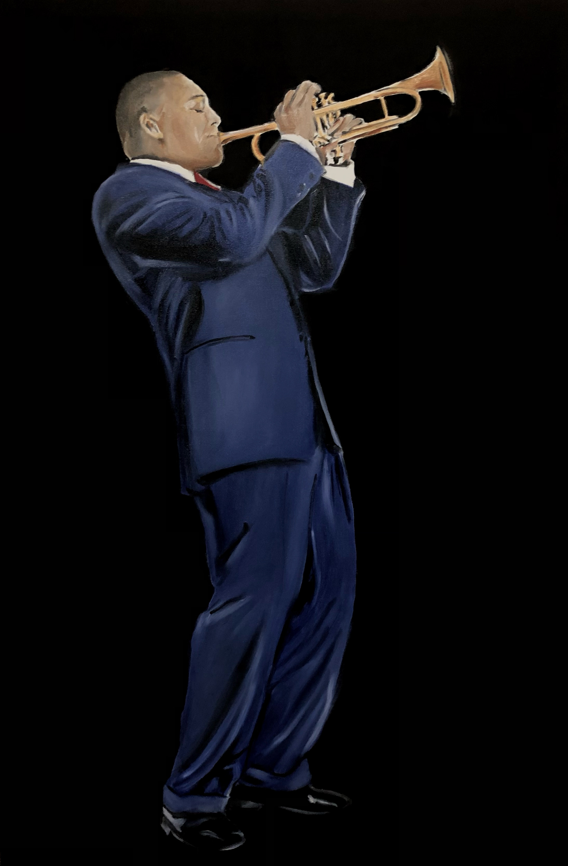 Wynton Marsalis - Oil on canvas 100x150cm