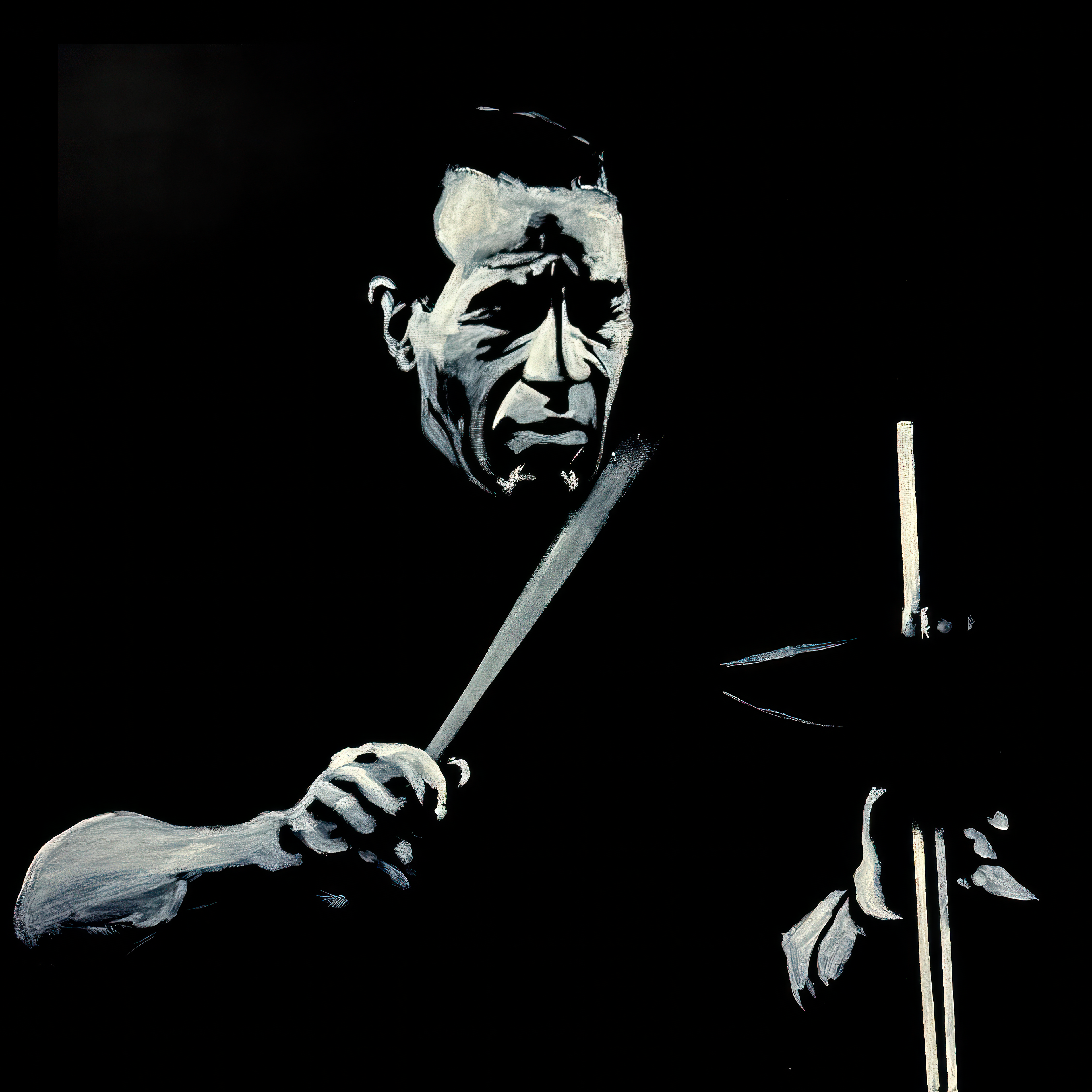 Max Roach - Acrilyc on canvas 100x100cm